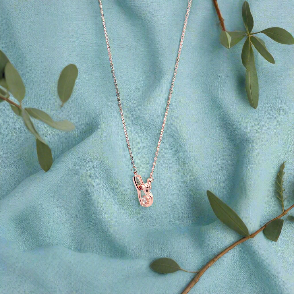 Heart-Shaped Pendant Necklace Chain