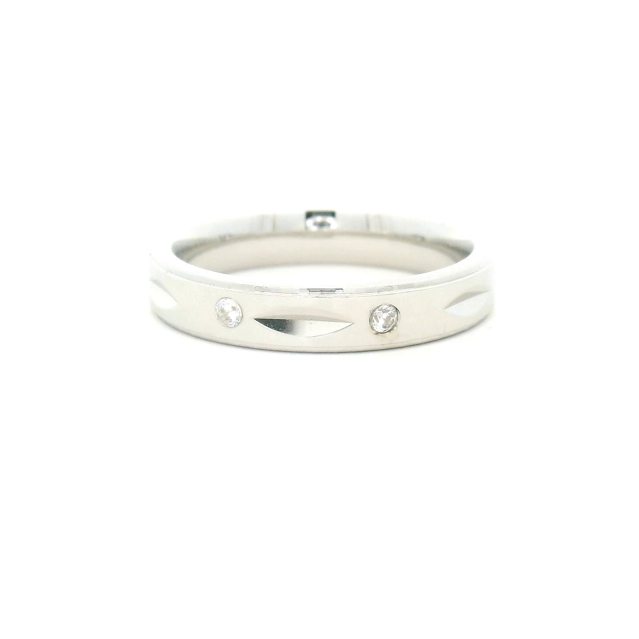 Regular Use Silver Mens Ring with Diamonds