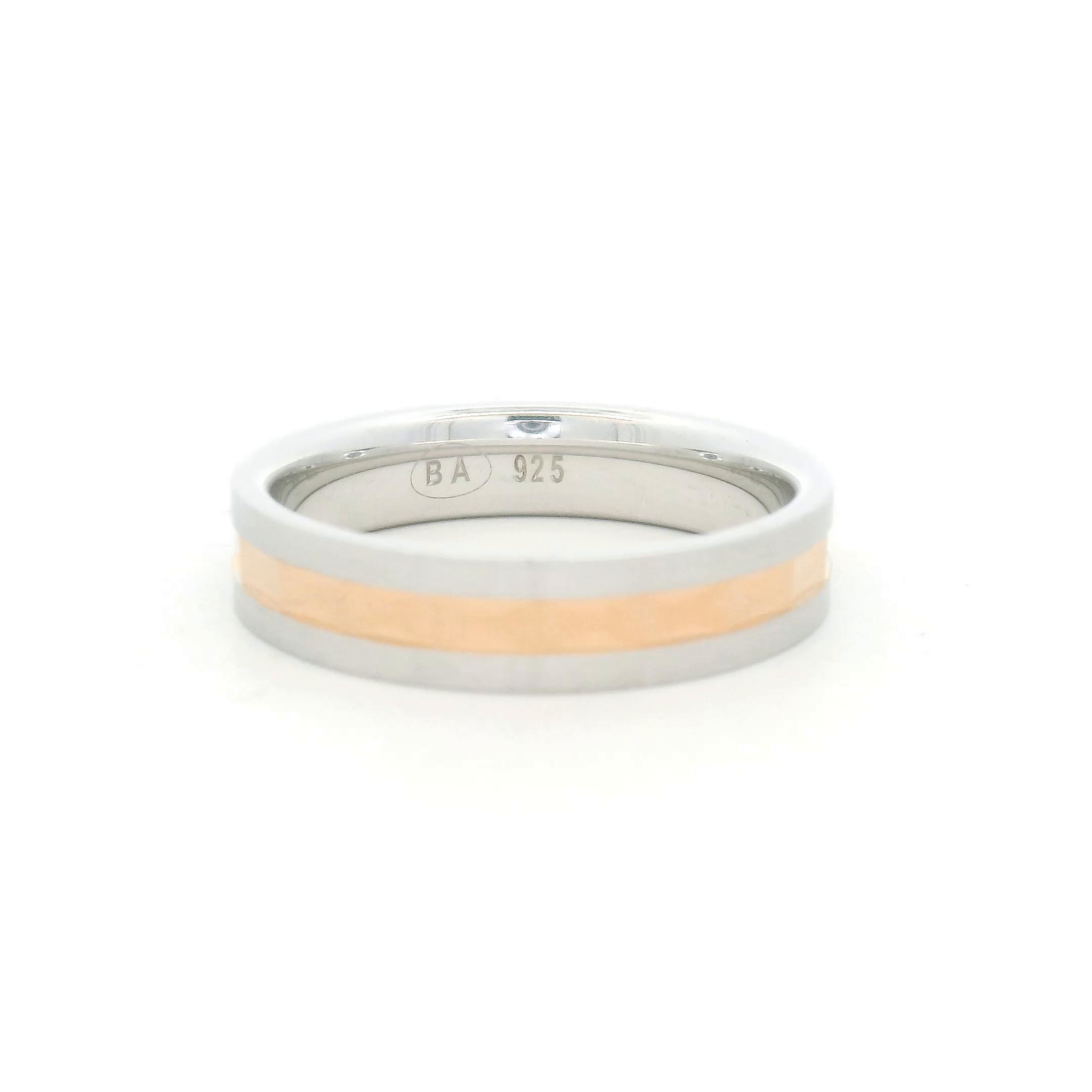 Elegant Two-Tone Wedding Band for Men