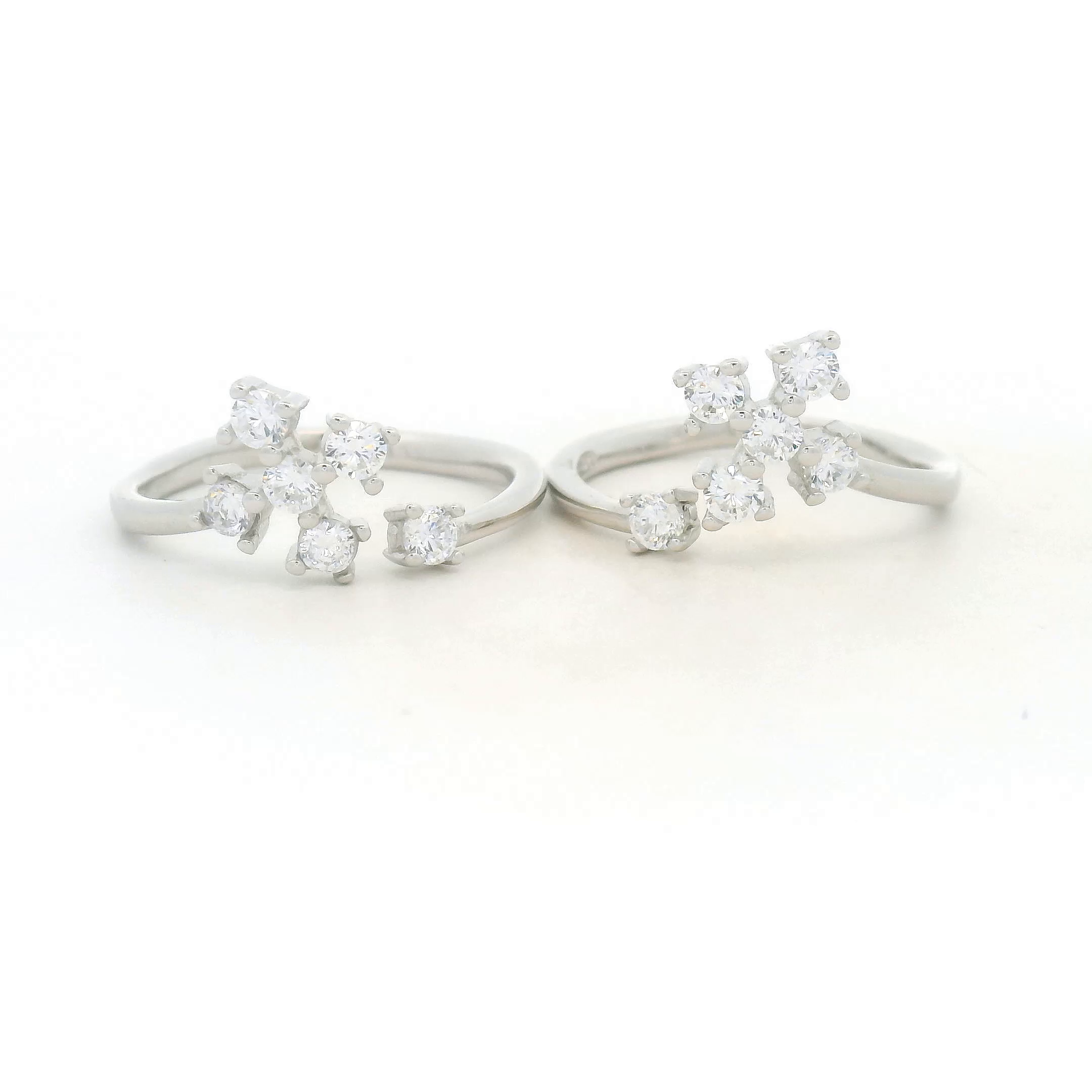 925 Silver Diamond Toe Rings