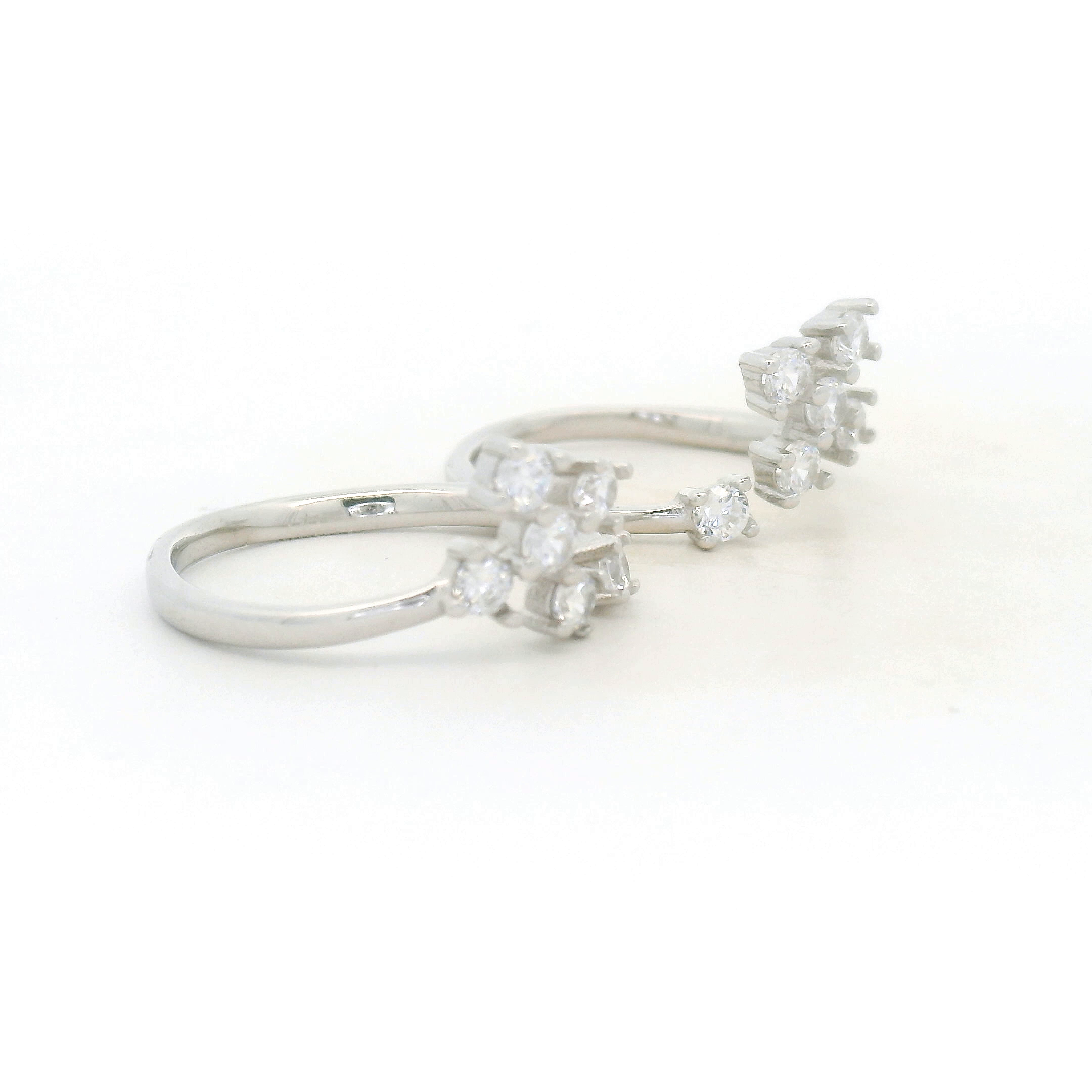 925 Silver Diamond Toe Rings