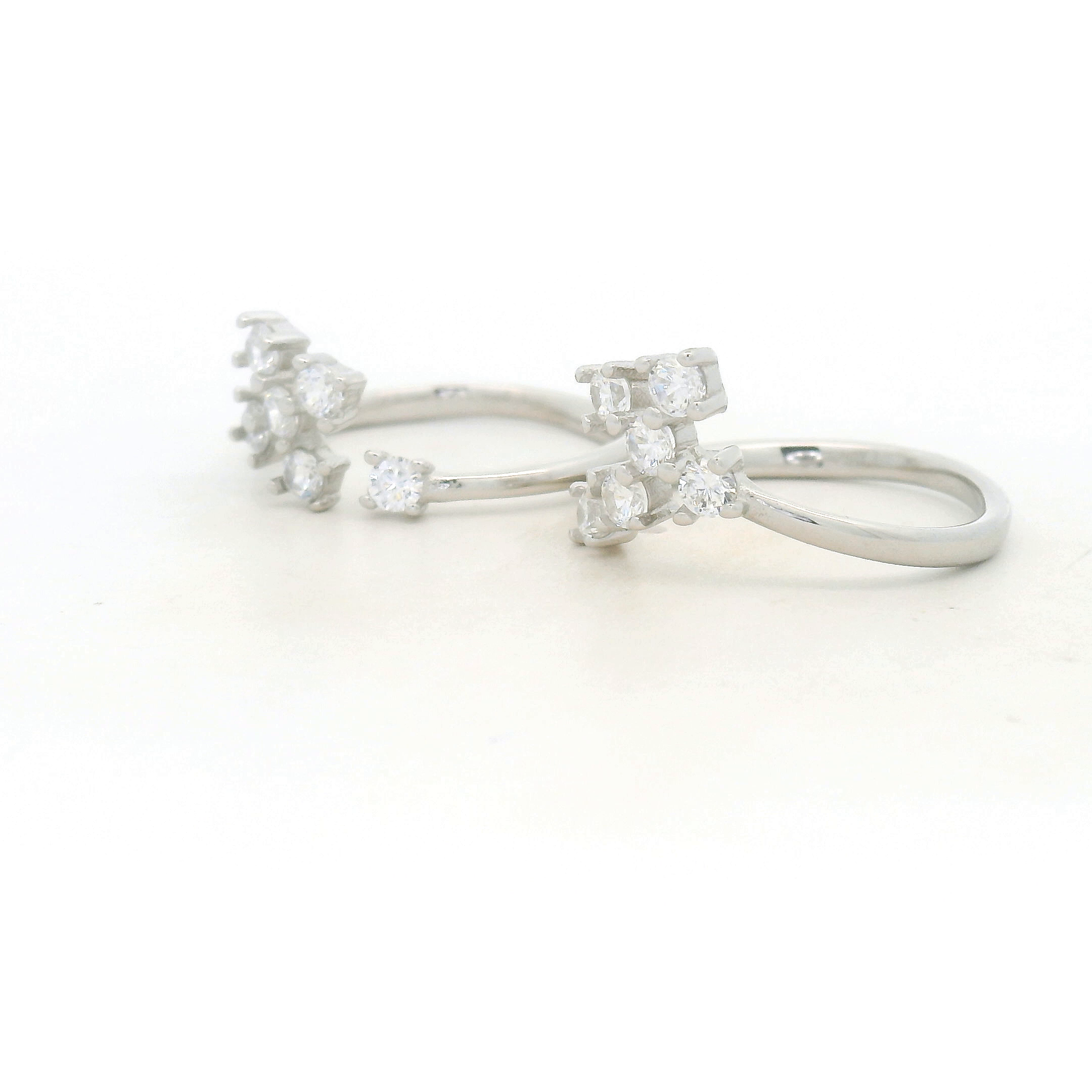 925 Silver Diamond Toe Rings