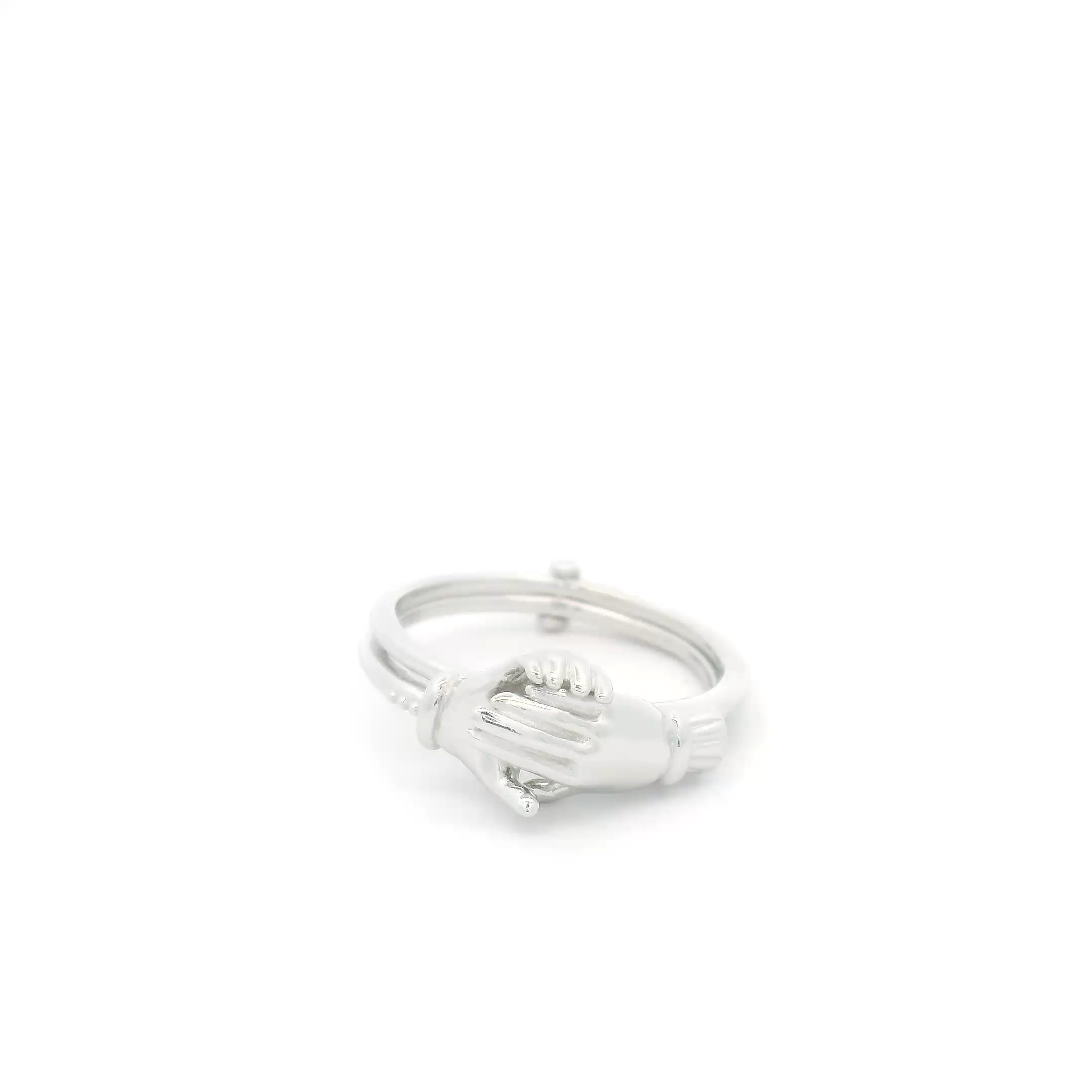 Silver Hand Ladies Ring