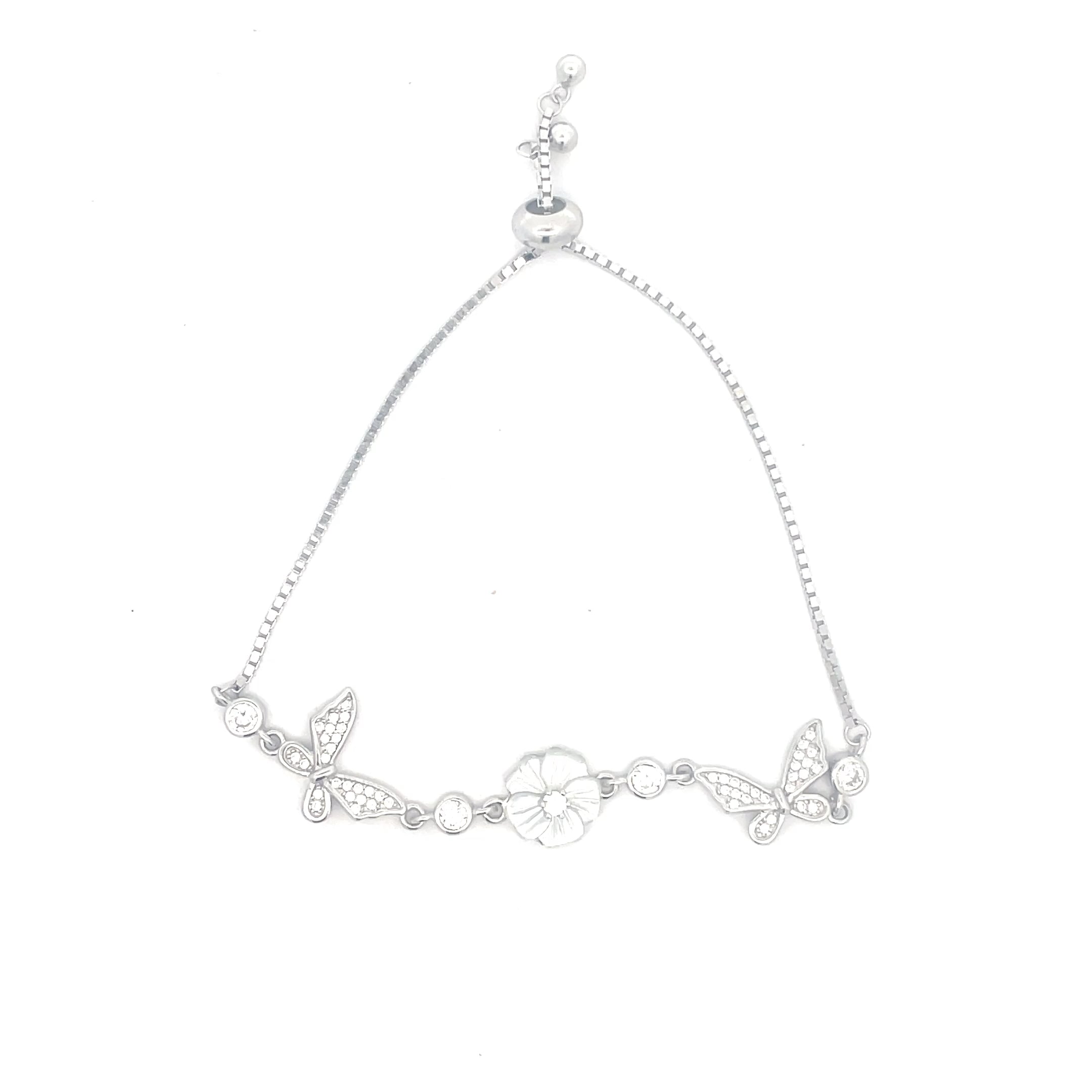 925 Pure Silver Butterfly Bracelet