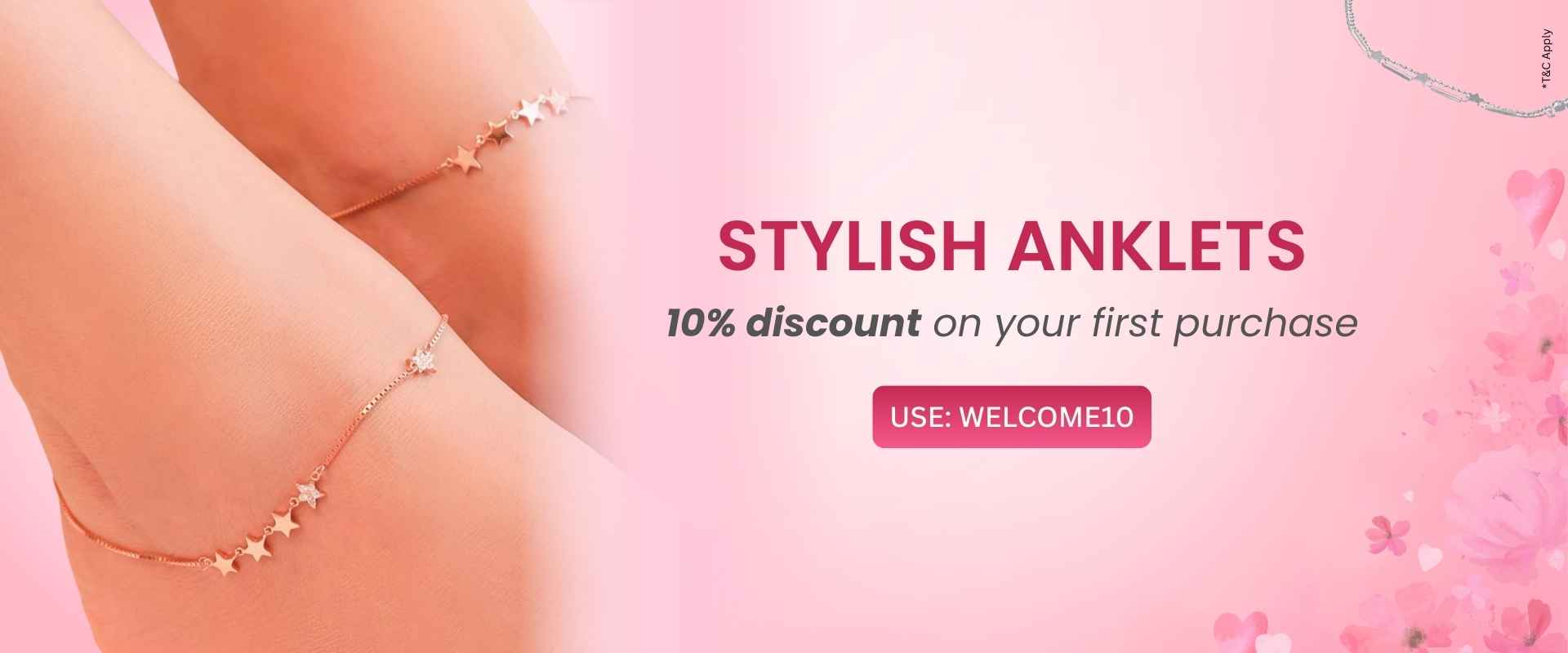 Elegant silver anklet for office wear – lightweight and stylish