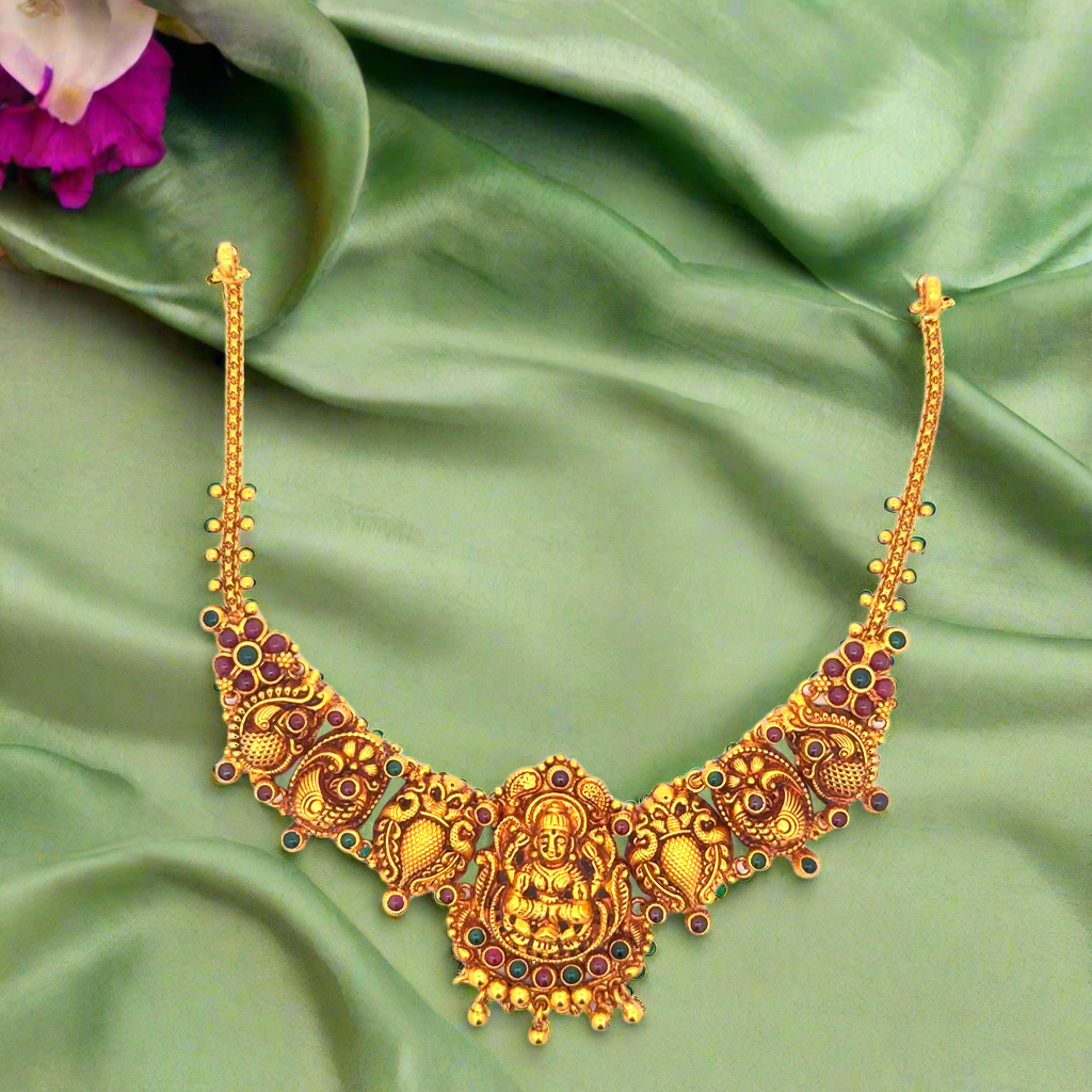 Nagas Nakshi Necklace with Intricate Design