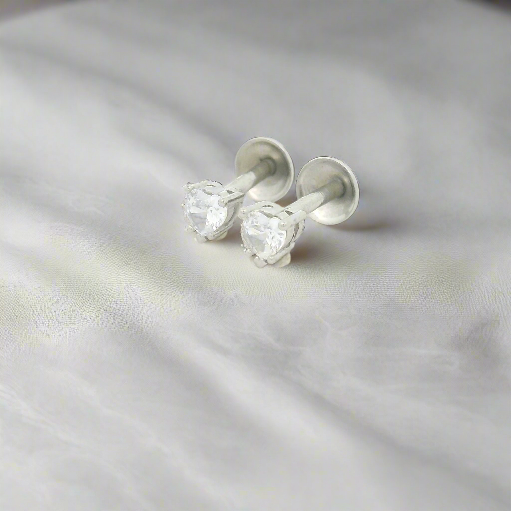 925 Pure Silver Stud Earrings