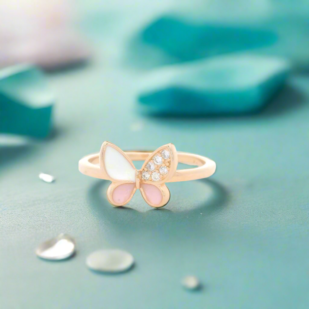 Butterfly Ring with Gemstone