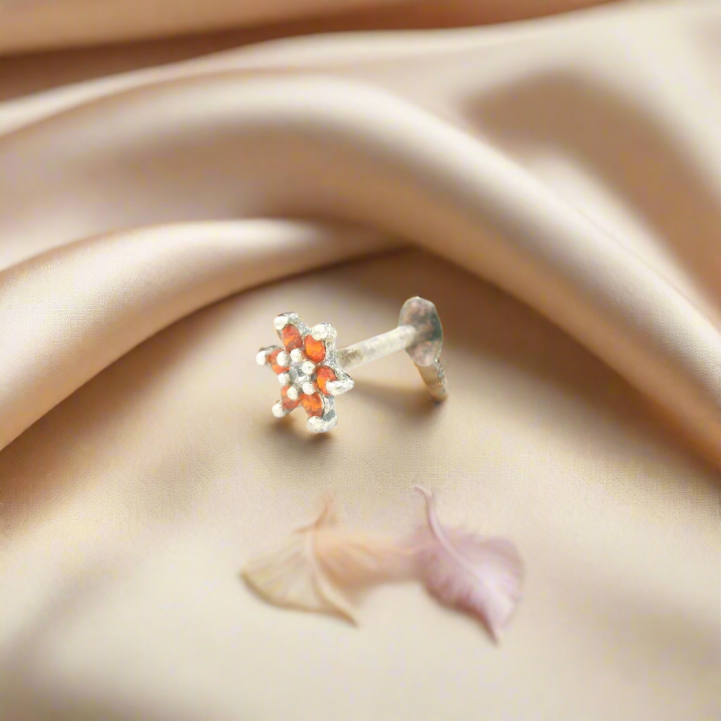 Charming Floral Nose Pin for Women
