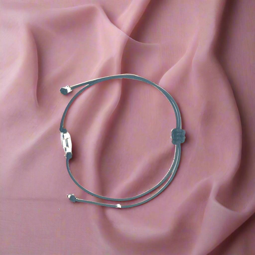 Morden Black Cord Anklets for Womens