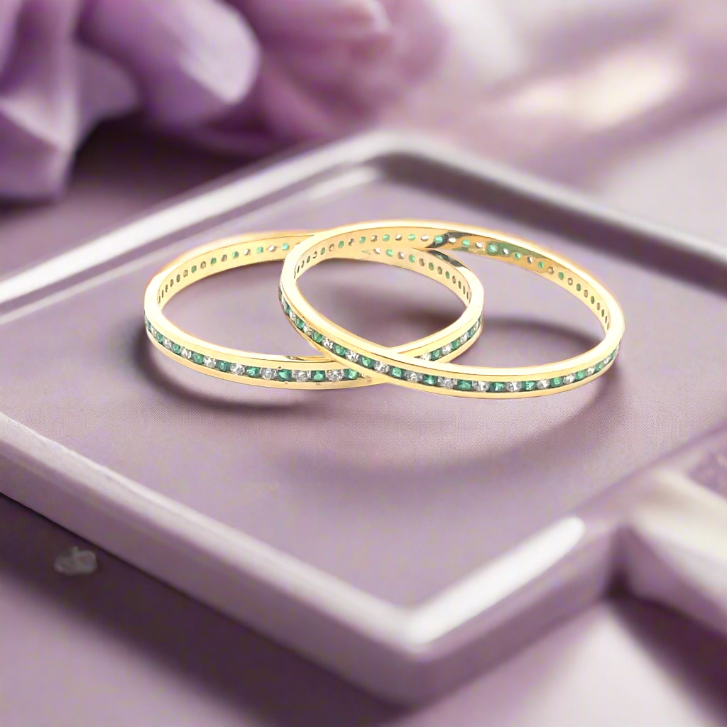 Gold Plated and Diamond bangles