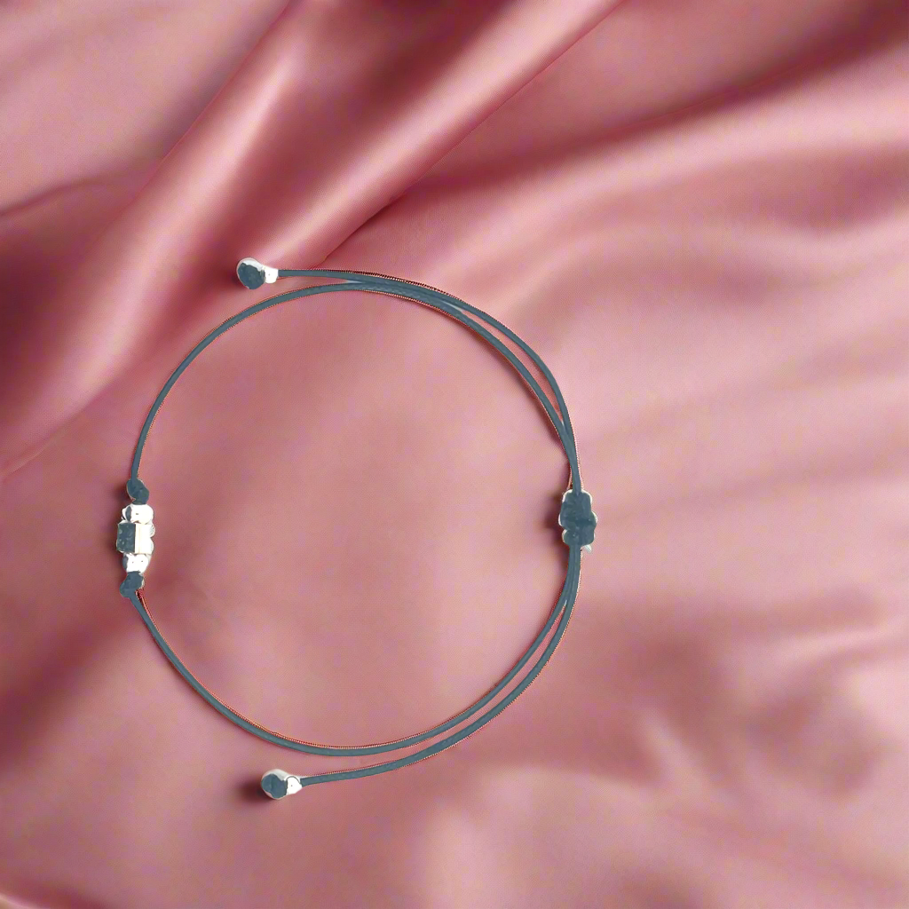 Light Weight Black Cord Anklets