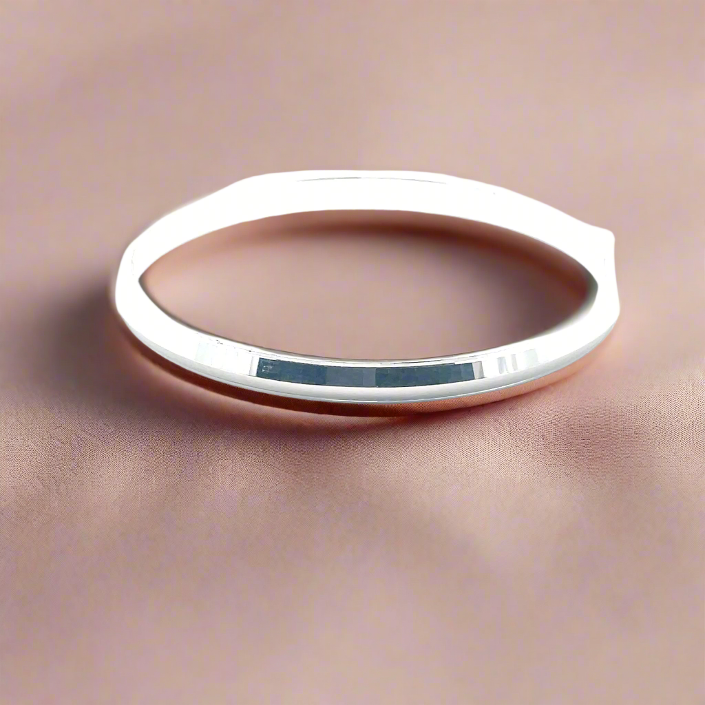 Oxidised Silver Kada for Men