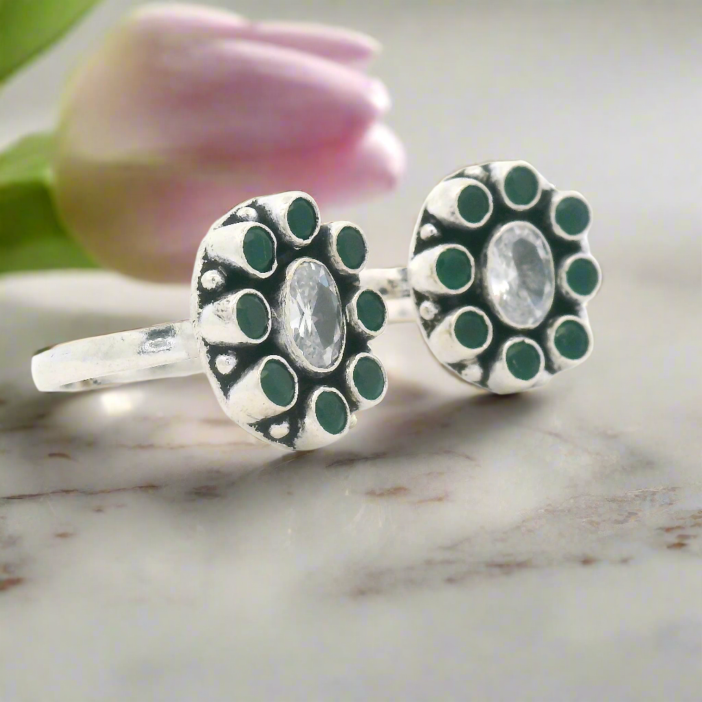 Maharani Gem Studded Toe Ring