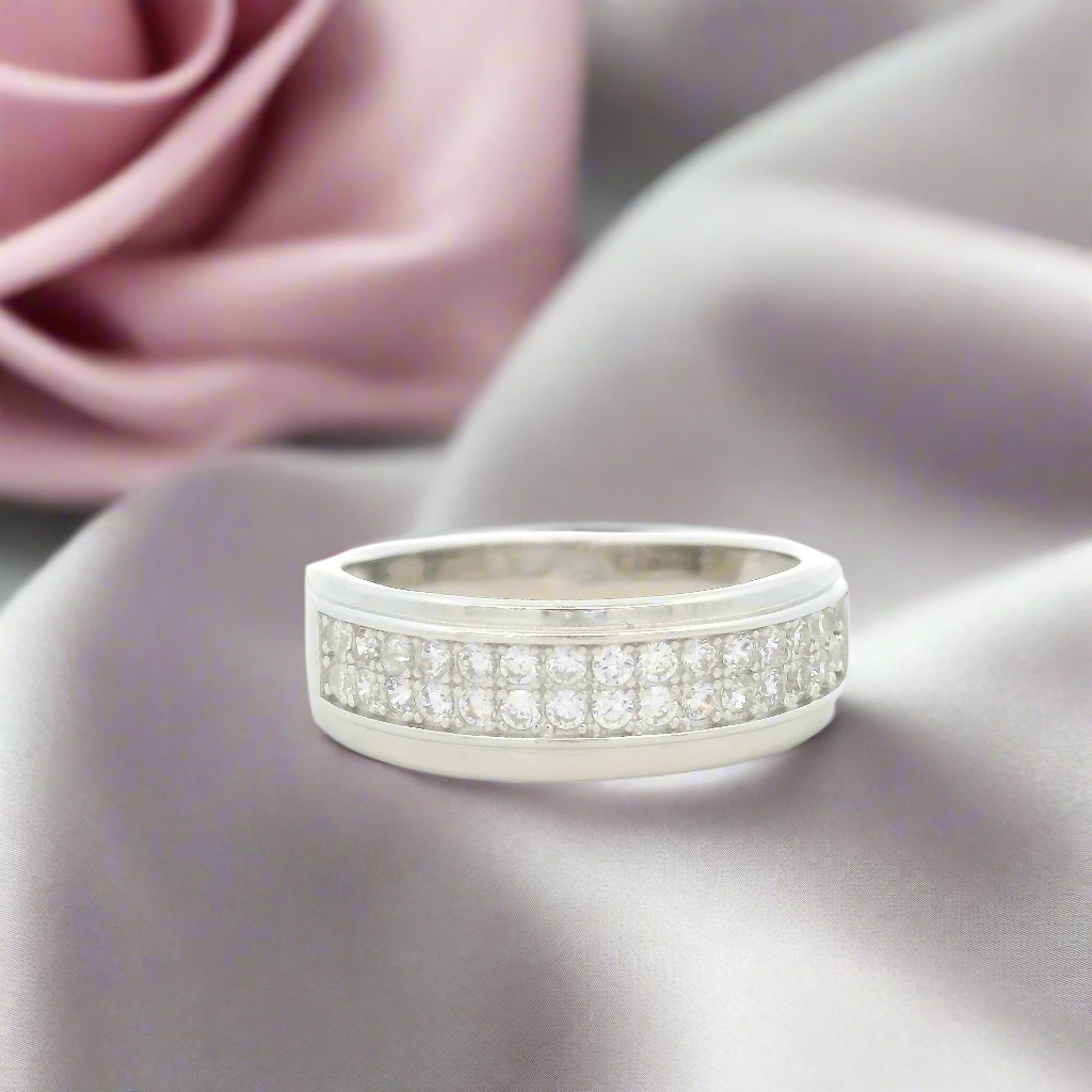 Casual Wear Diamond-Studded Men Ring