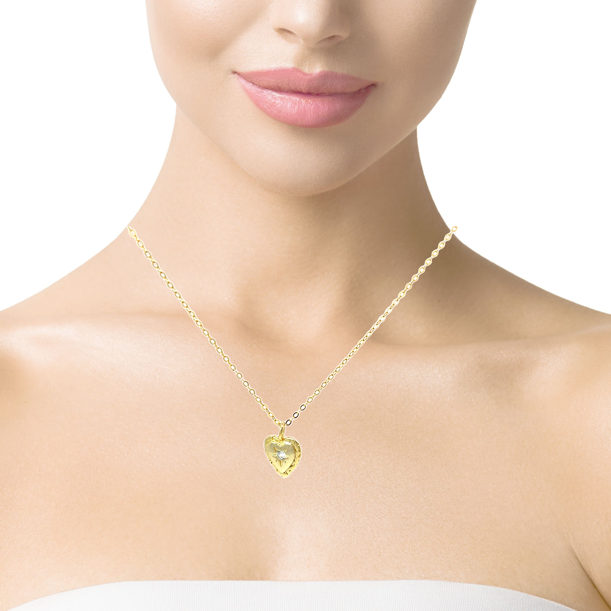 Elegant Heart Pendant Chain
