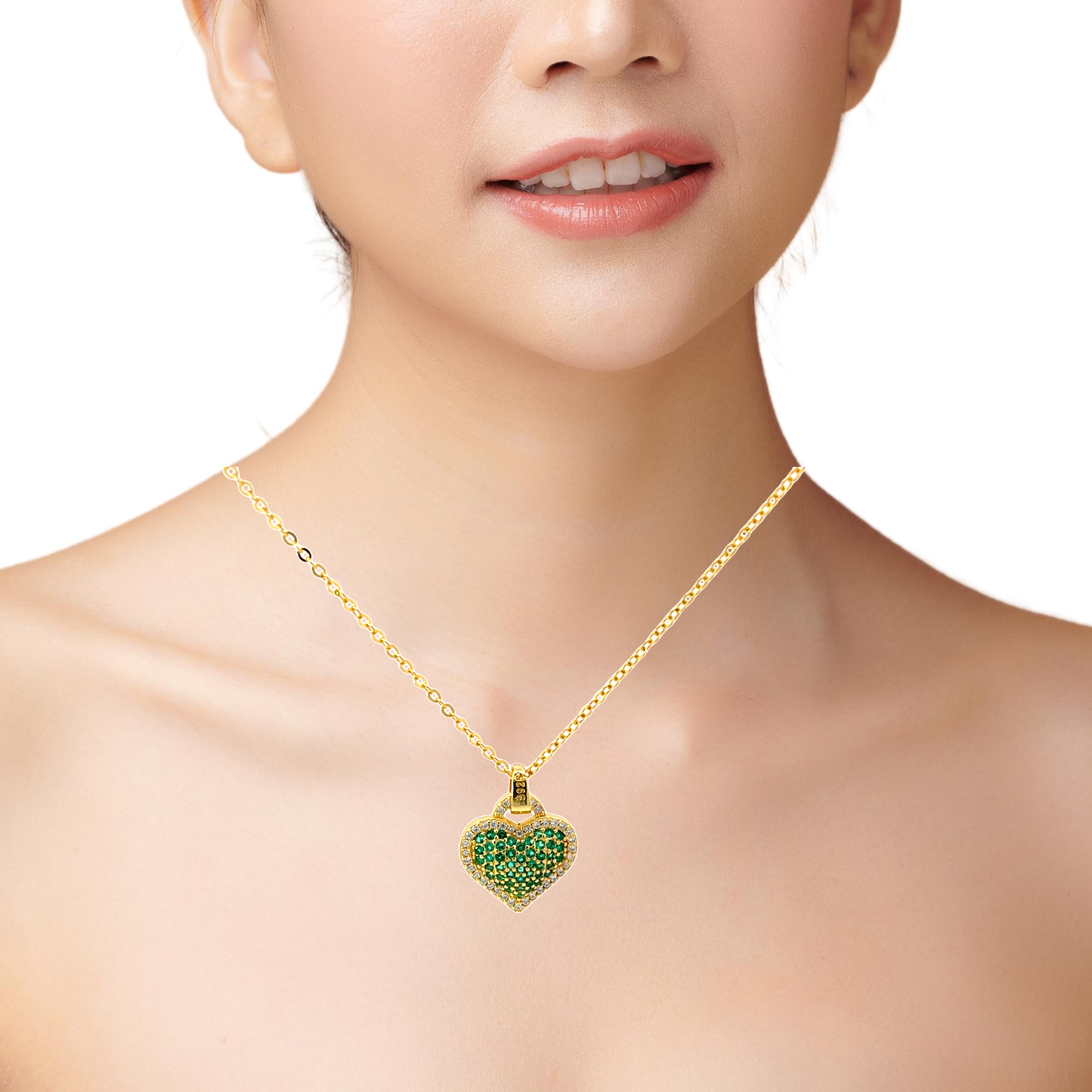 Elegant Heart-Shaped Pendant Chains
