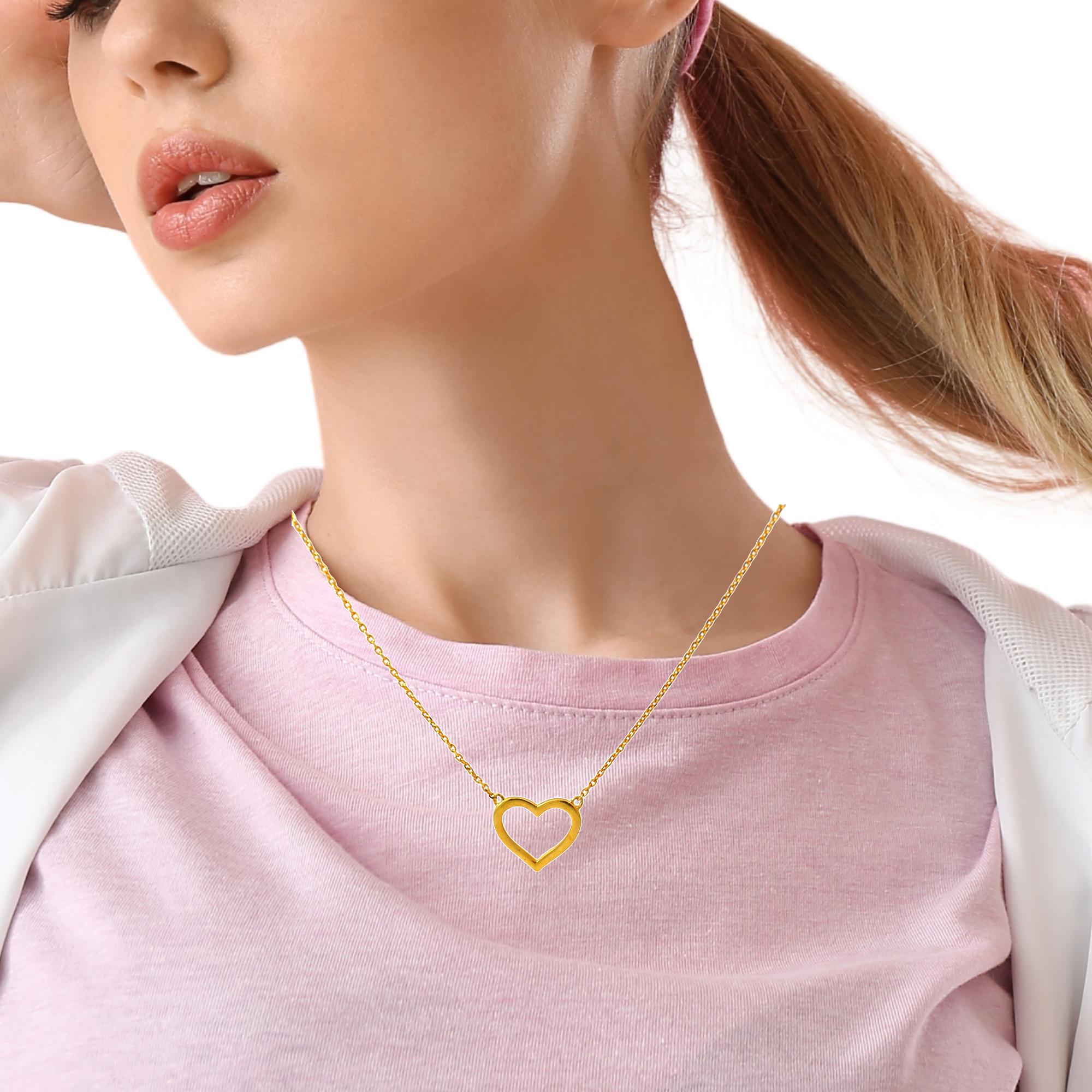 Elegant Heart Pendant Chains