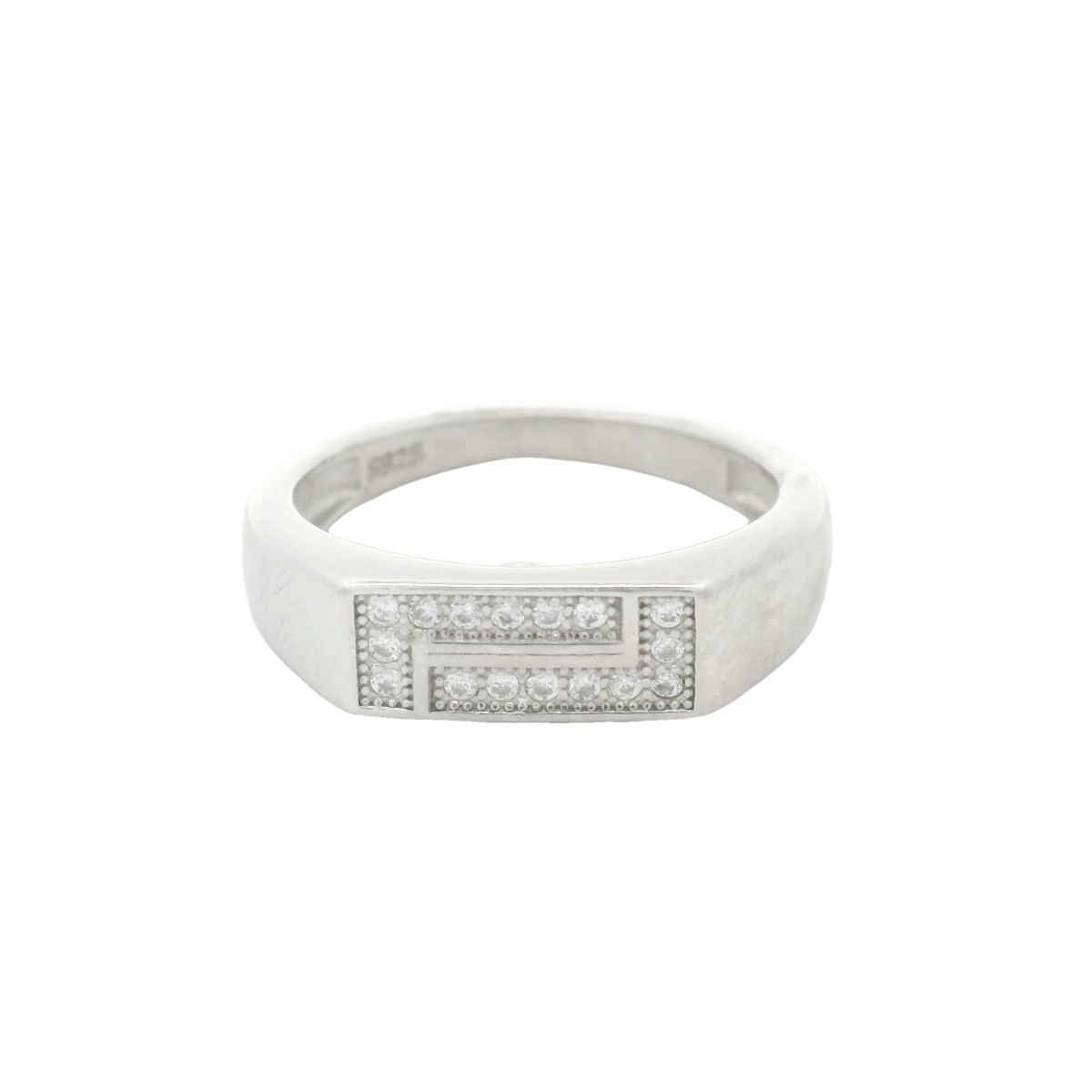 Elegant Silver Diamond Ring