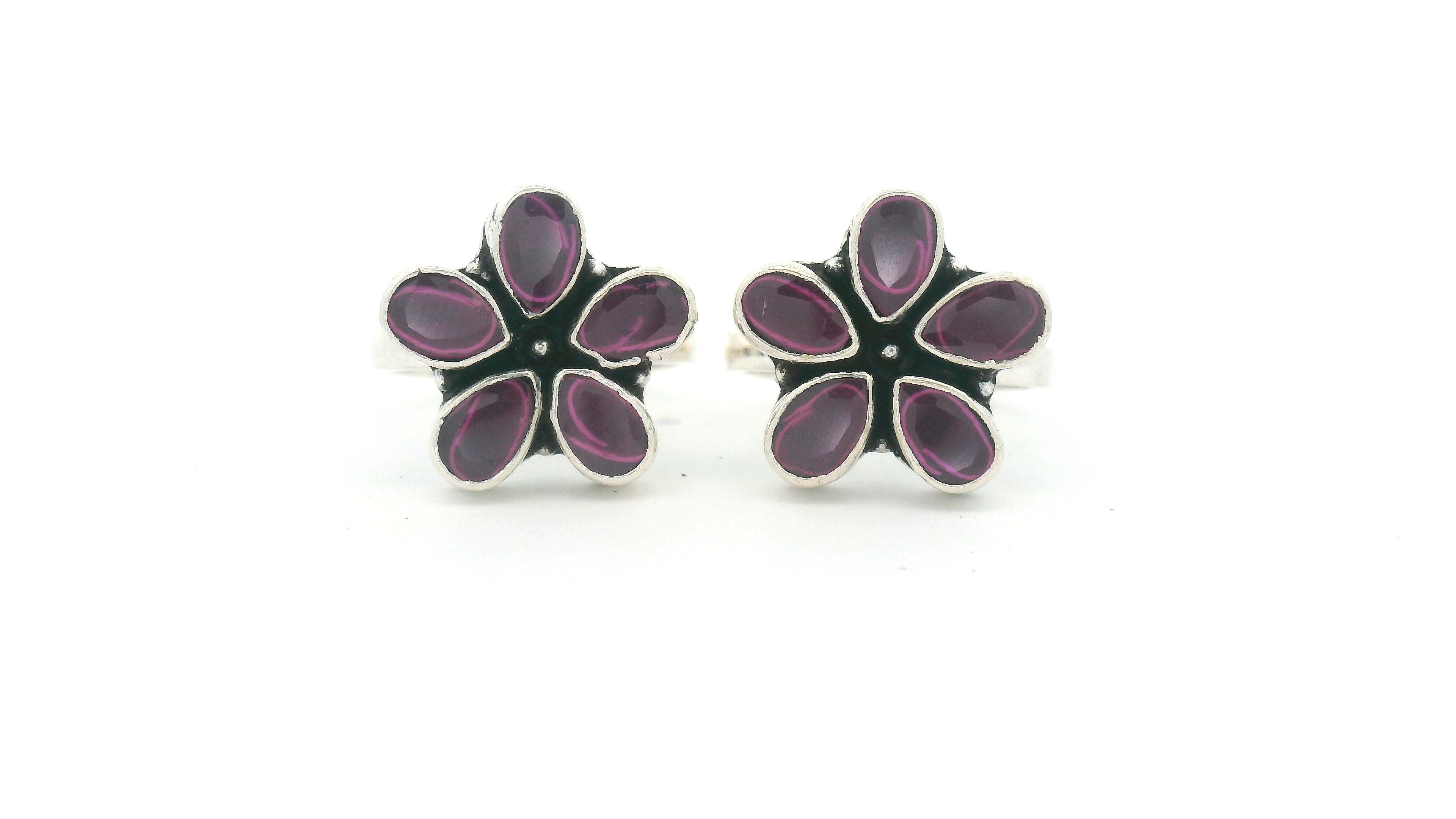Rose Bloom Antique Toe Ring