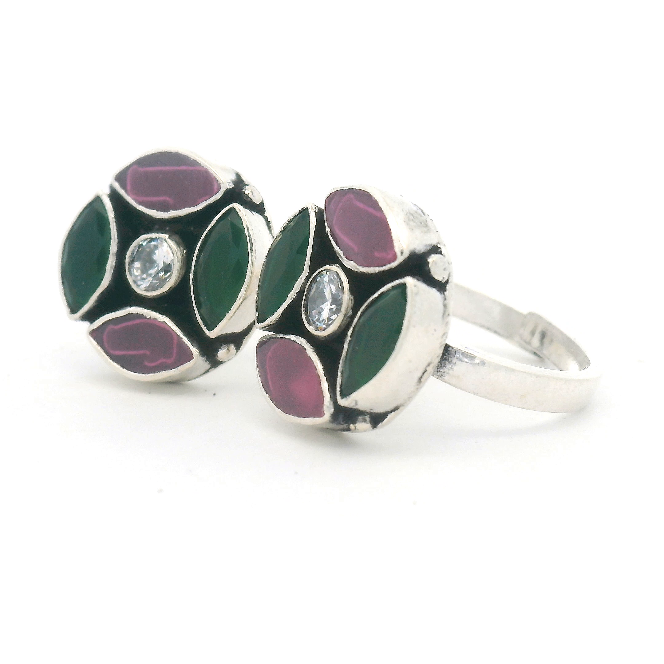 Elegant Gemstone Toe Rings