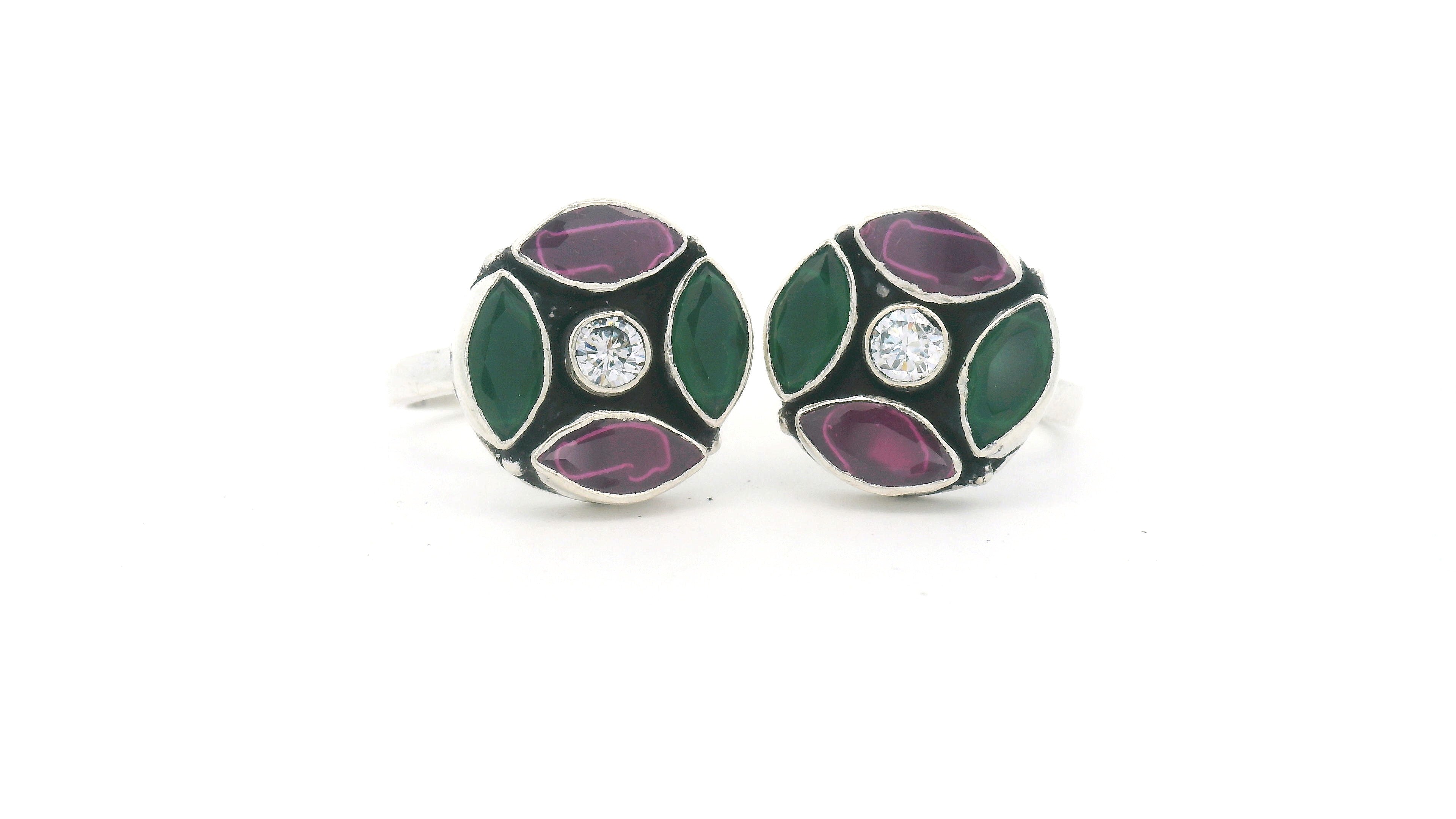 Elegant Gemstone Toe Rings