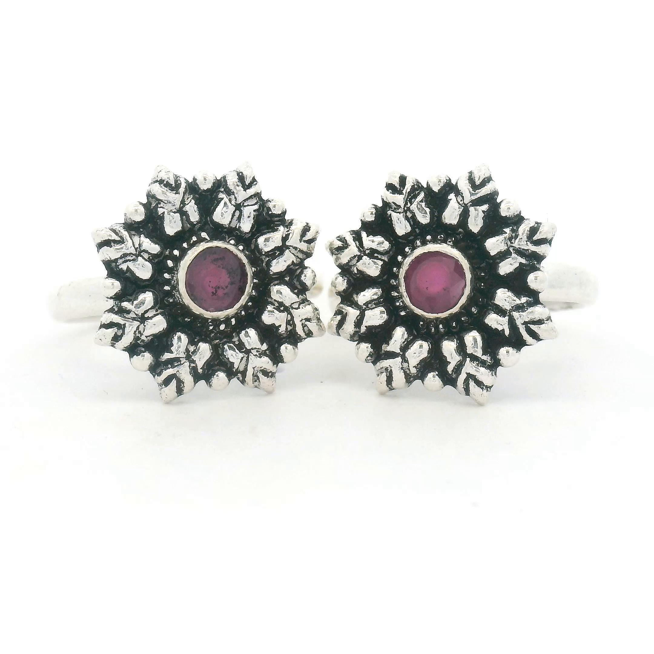 Sun Flower Silver Toerings