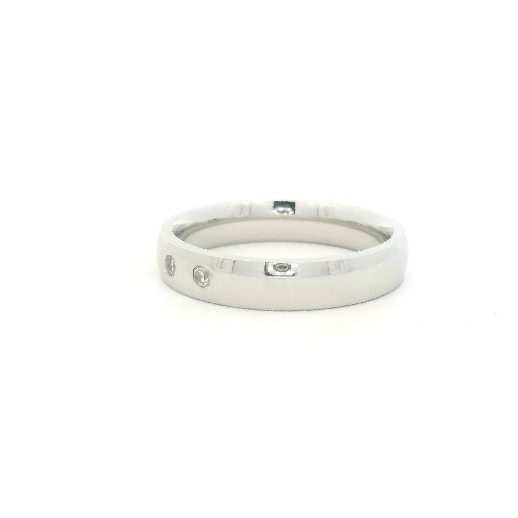 925 Silver Mens Ring with Sparkling Details