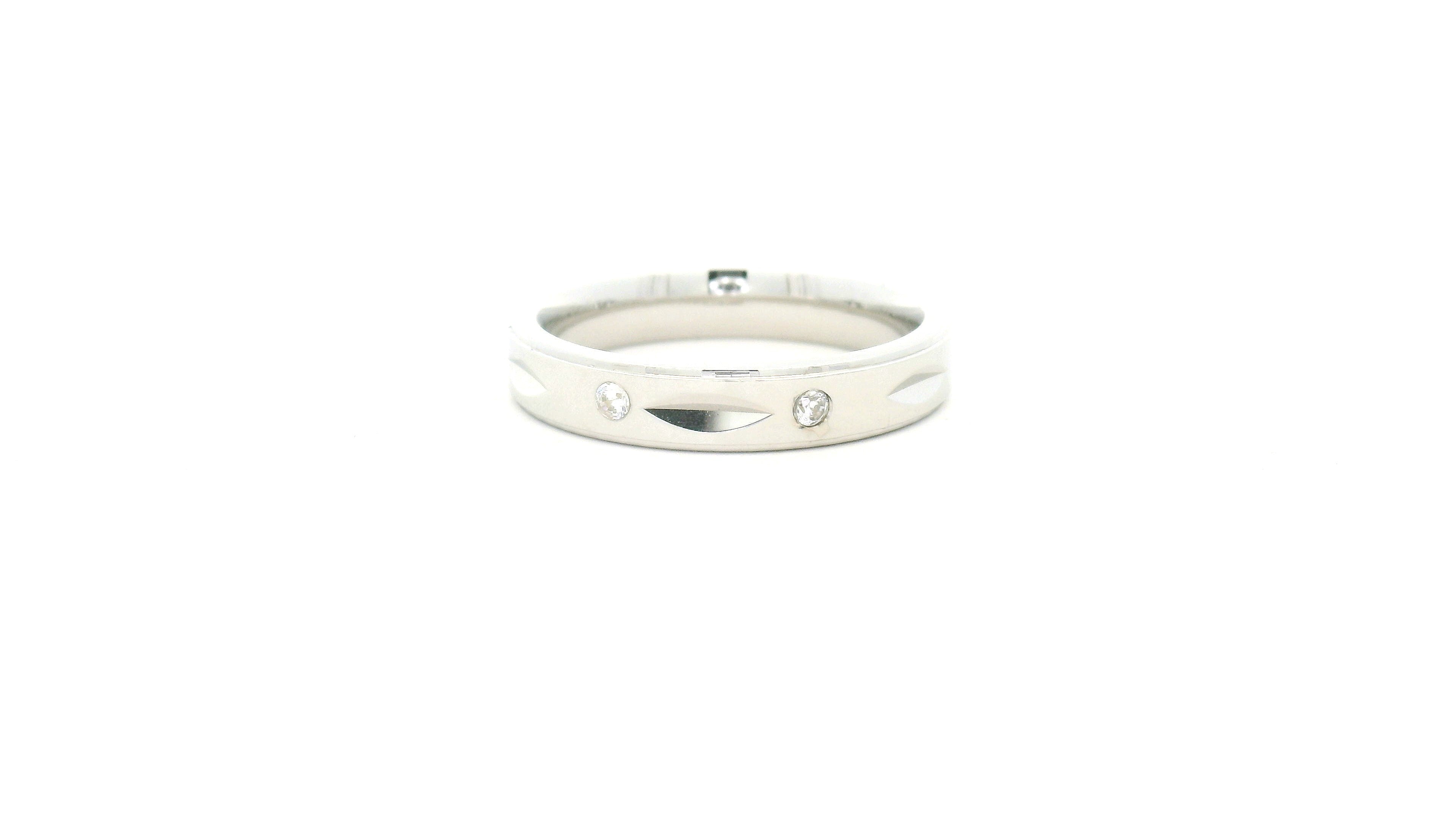 Regular Use Silver Mens Ring with Diamonds
