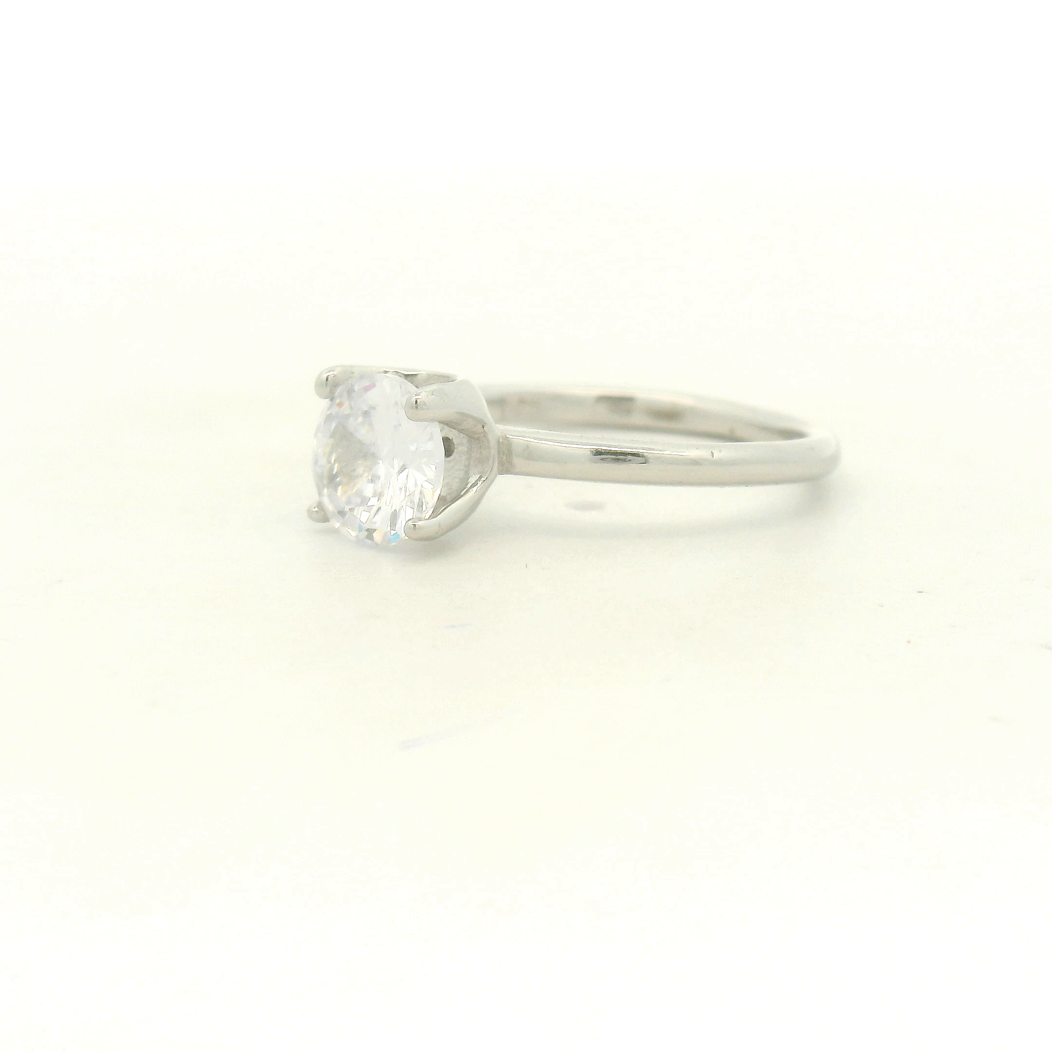 Floral Oval Diamond Ring