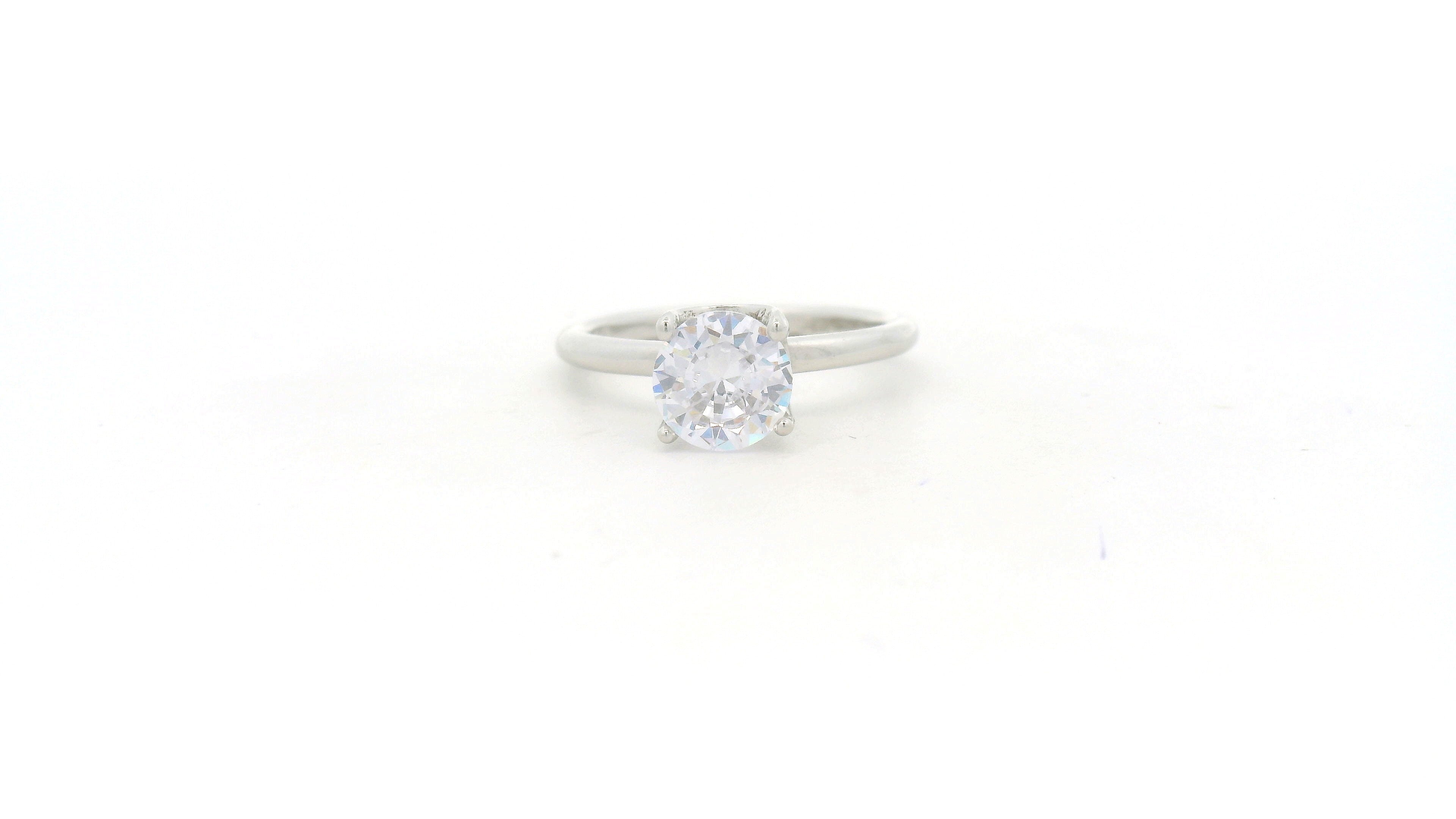 Floral Oval Diamond Ring