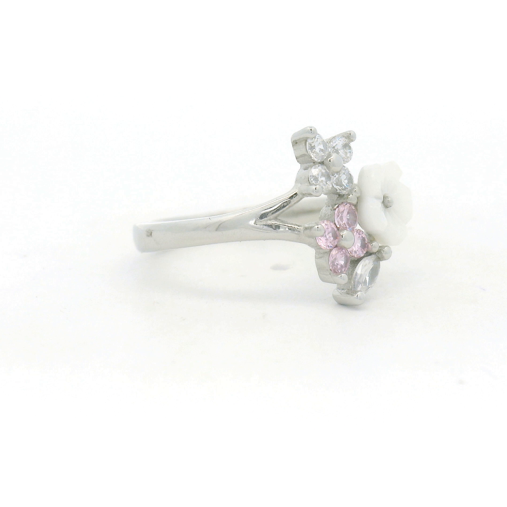 Dual Floral Design Ring