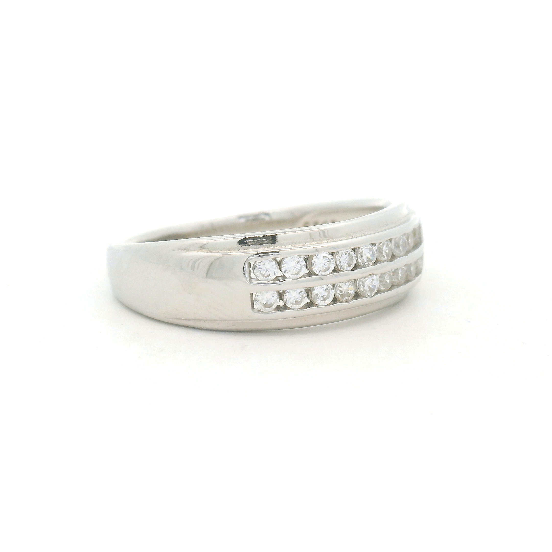 Silver Diamond Ring for Men