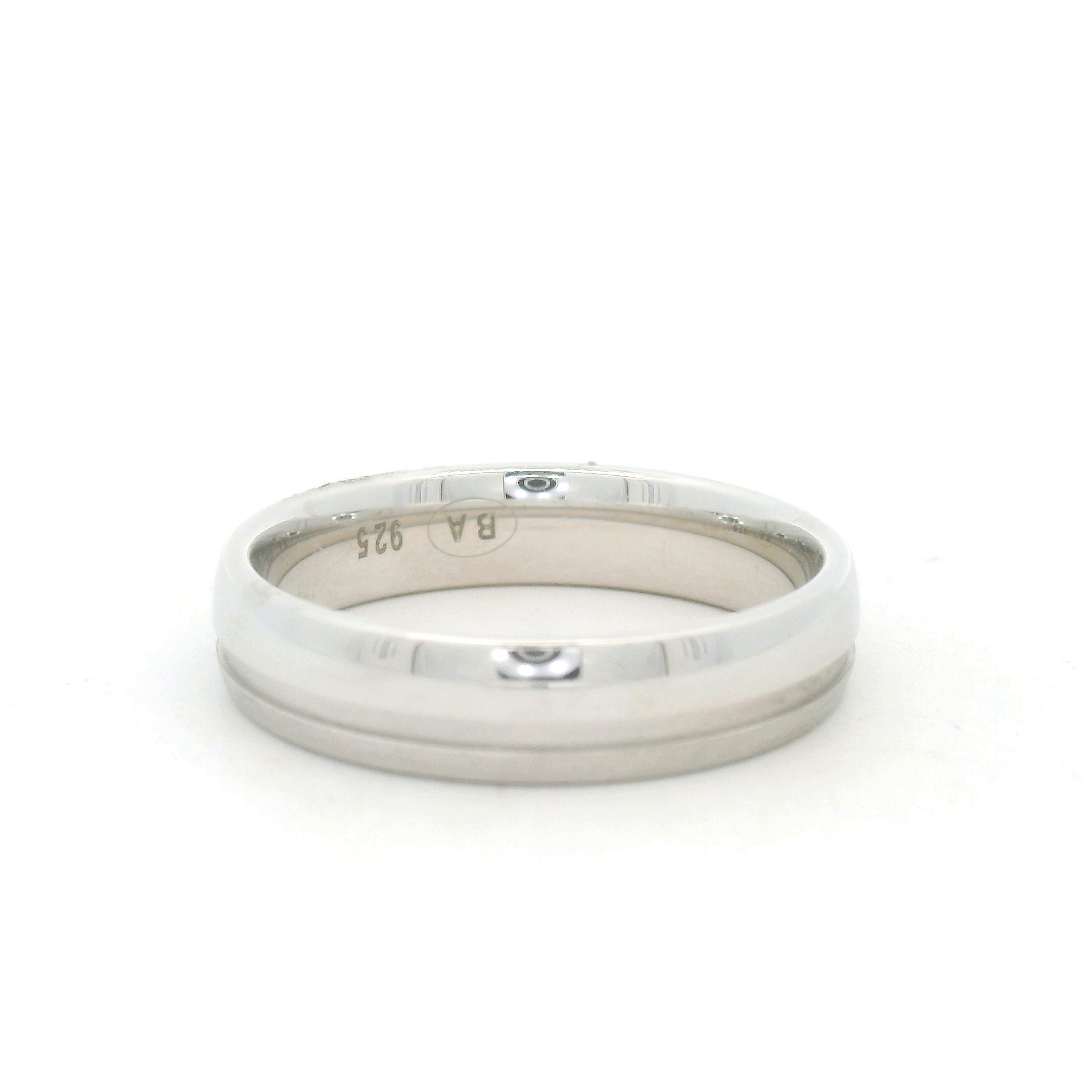 Silver Ring with Subtle Design
