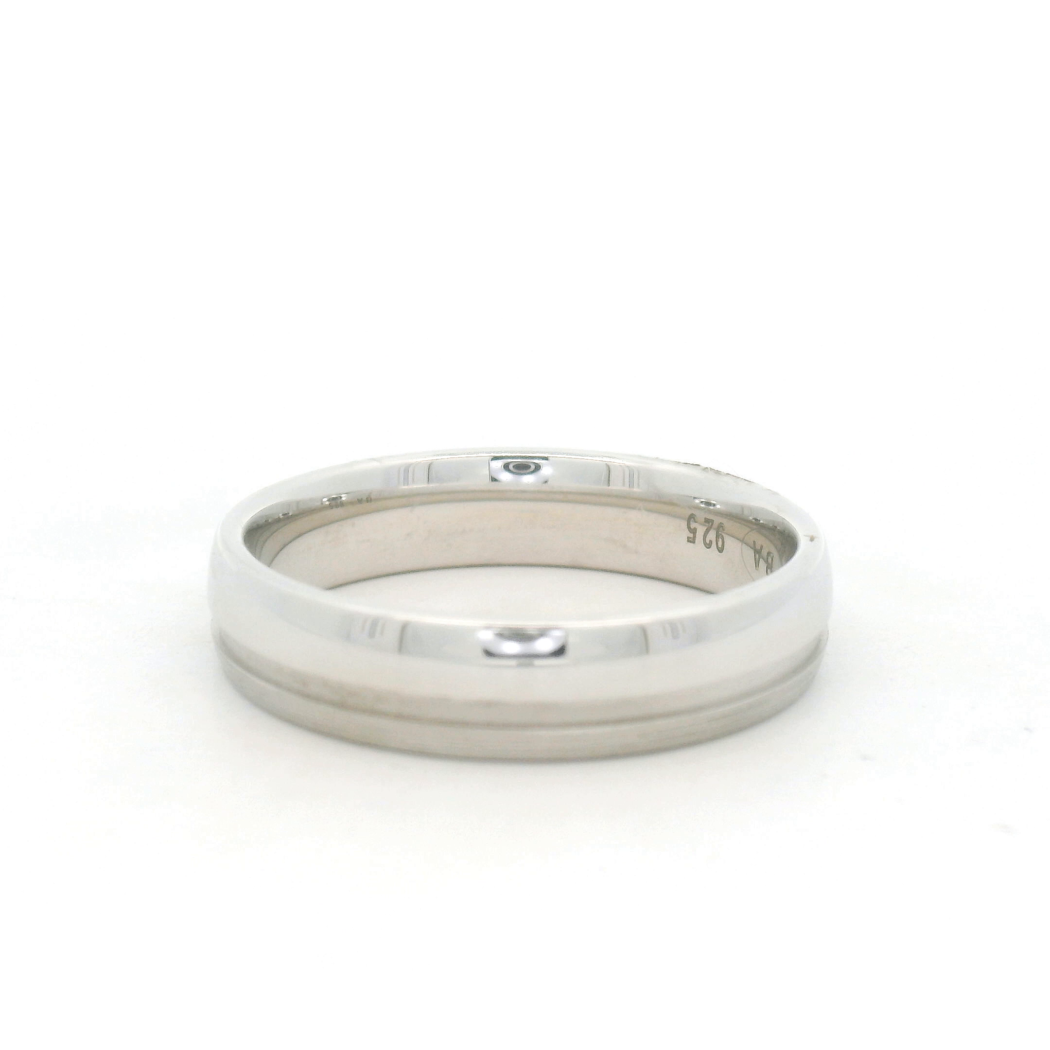 Silver Ring with Subtle Design