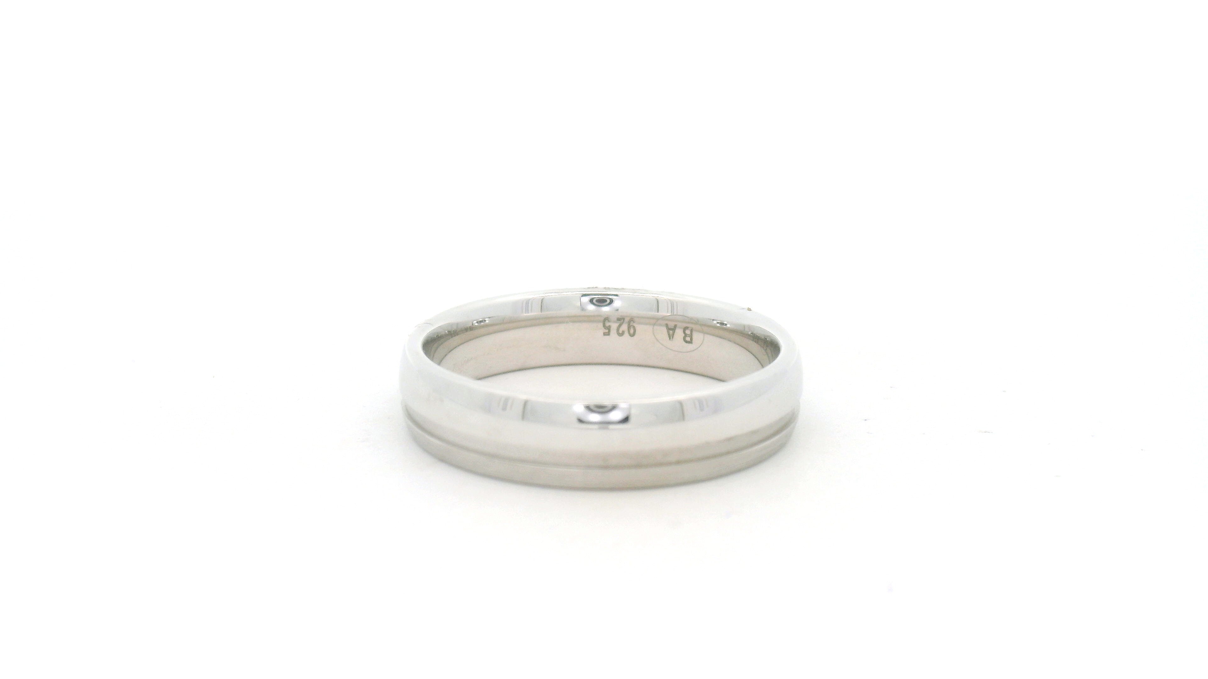 Silver Ring with Subtle Design