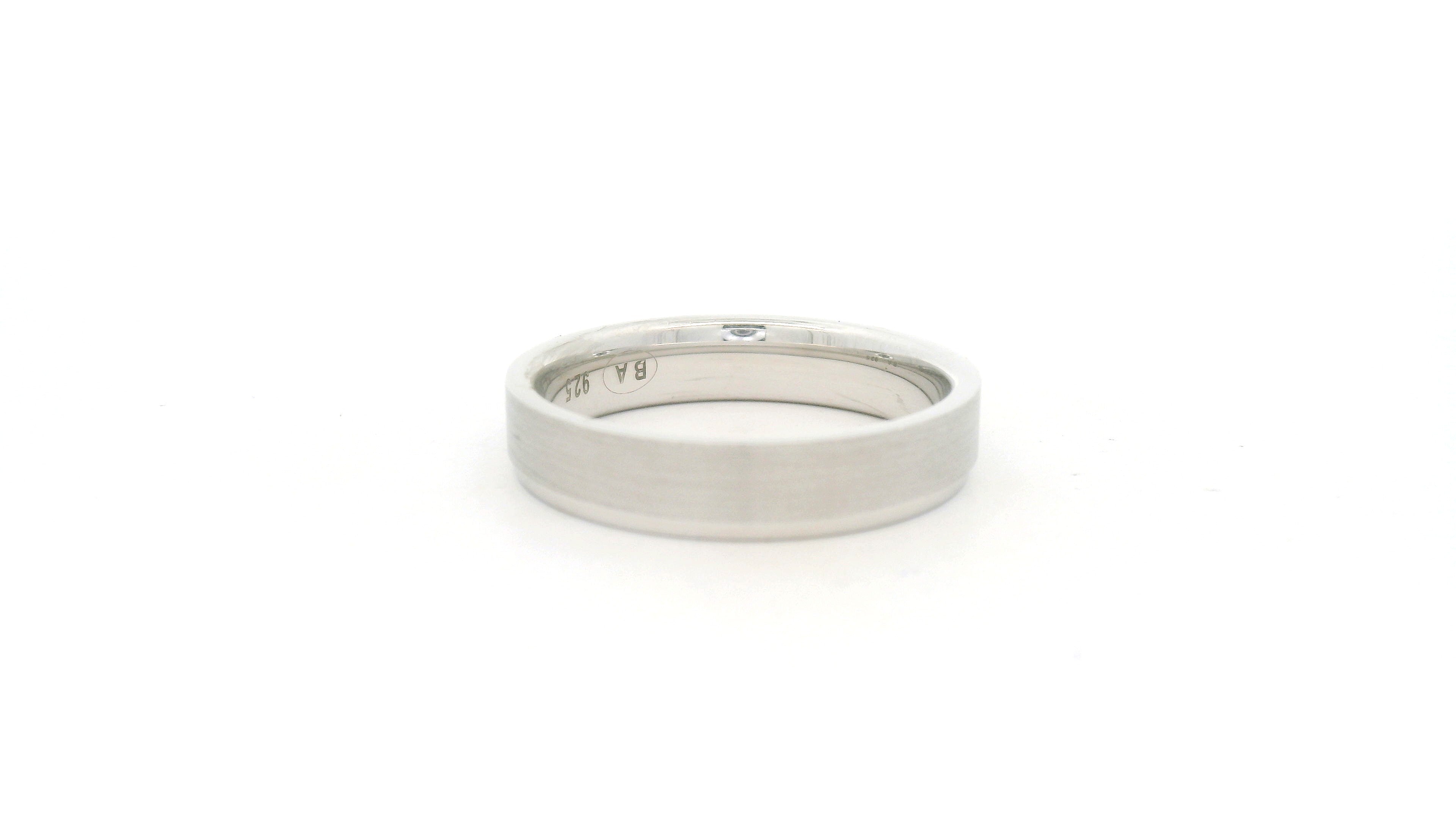 925 Silver Band Ring for Boys