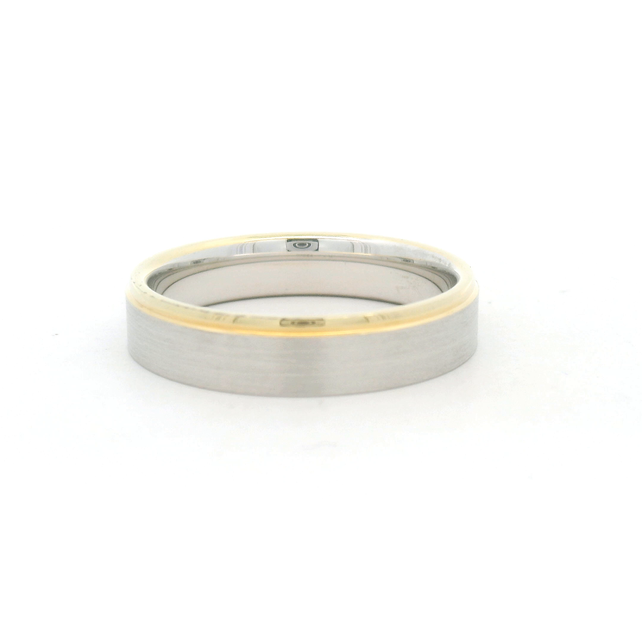 Two-Tone Wedding Mens Rings