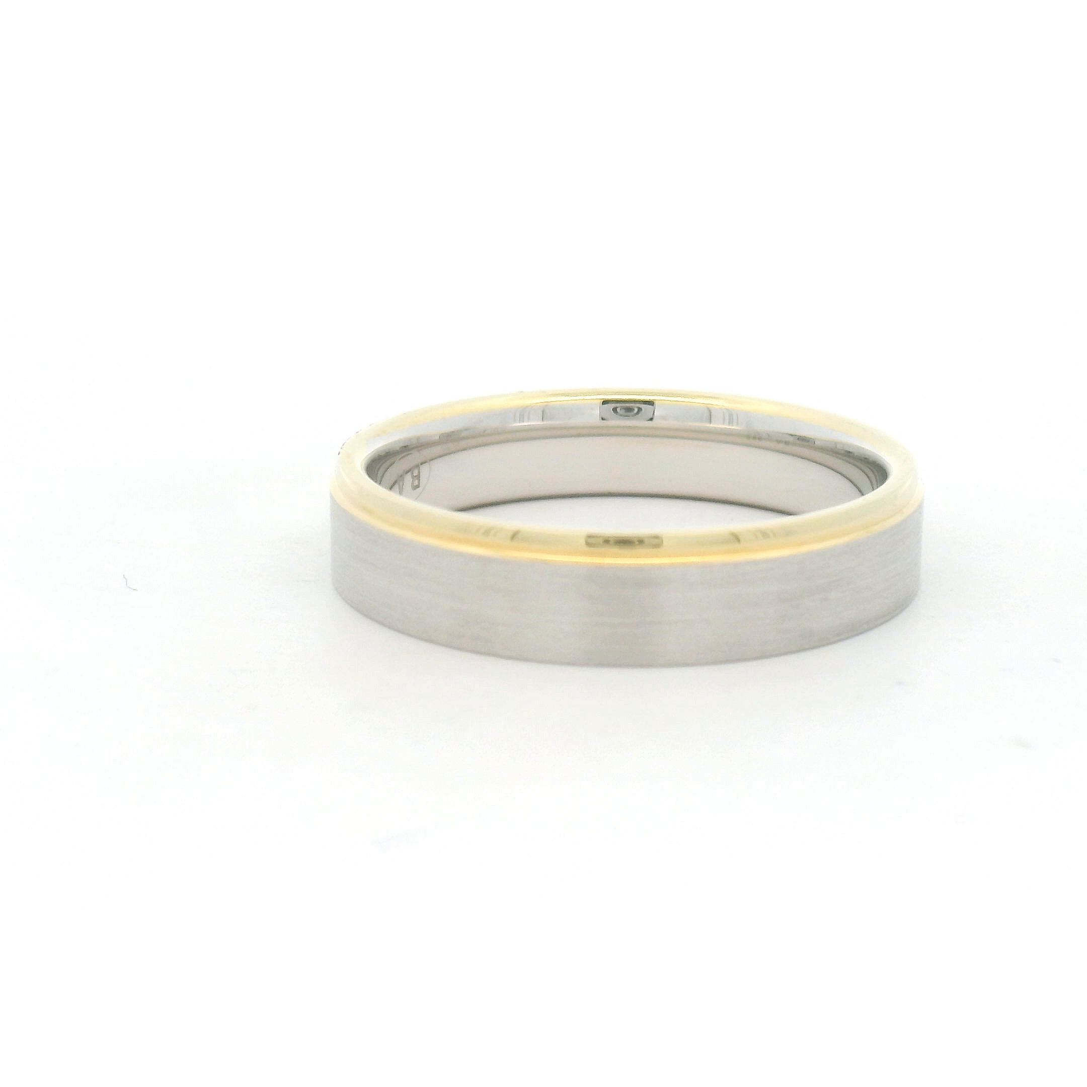 Two-Tone Wedding Mens Rings