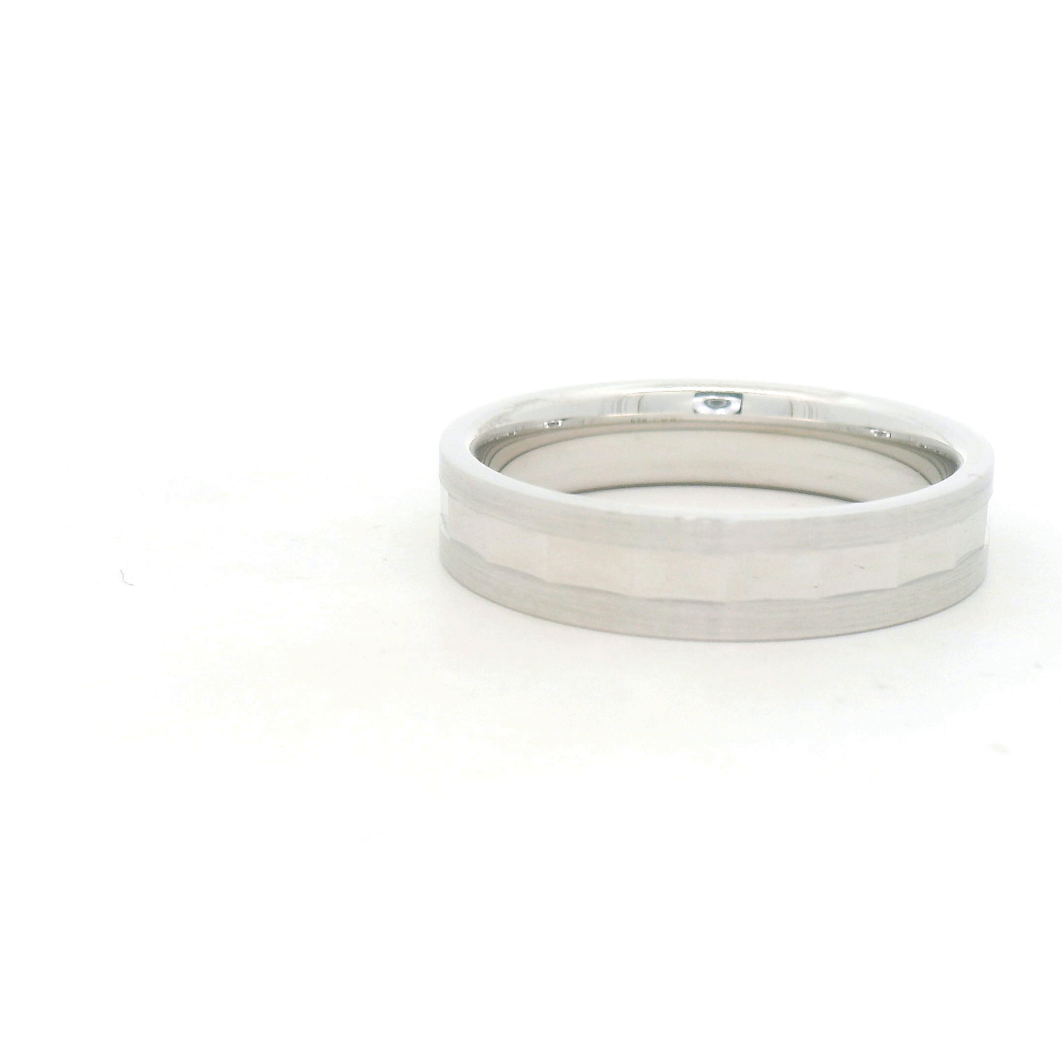 Sleek Modern Silver Boys Ring