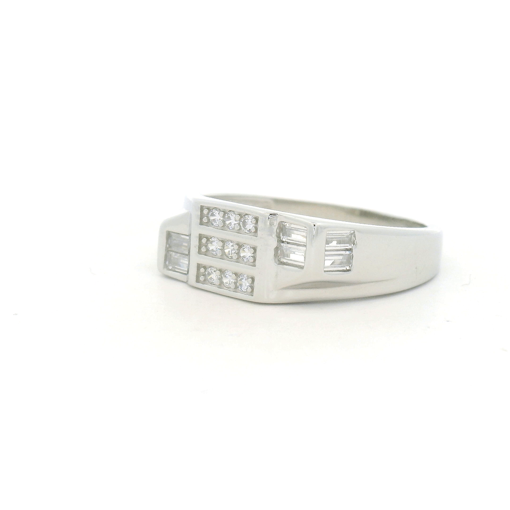 925 Silver Diamond Boys Ring