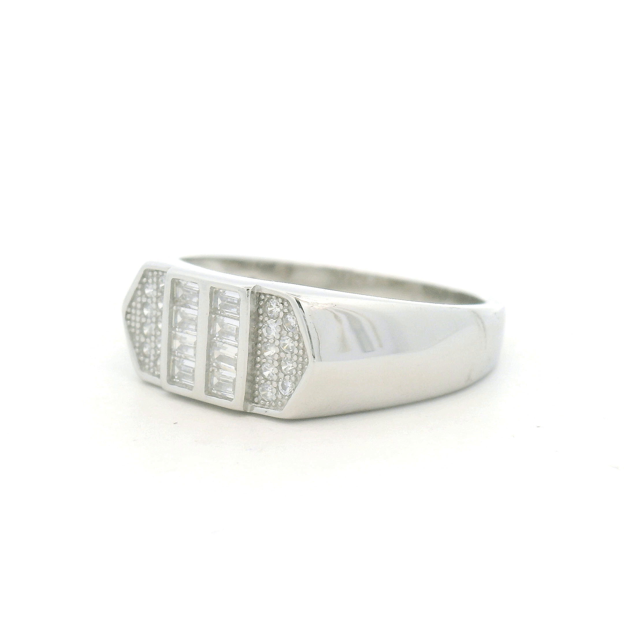 Silver Statement Ring for Men