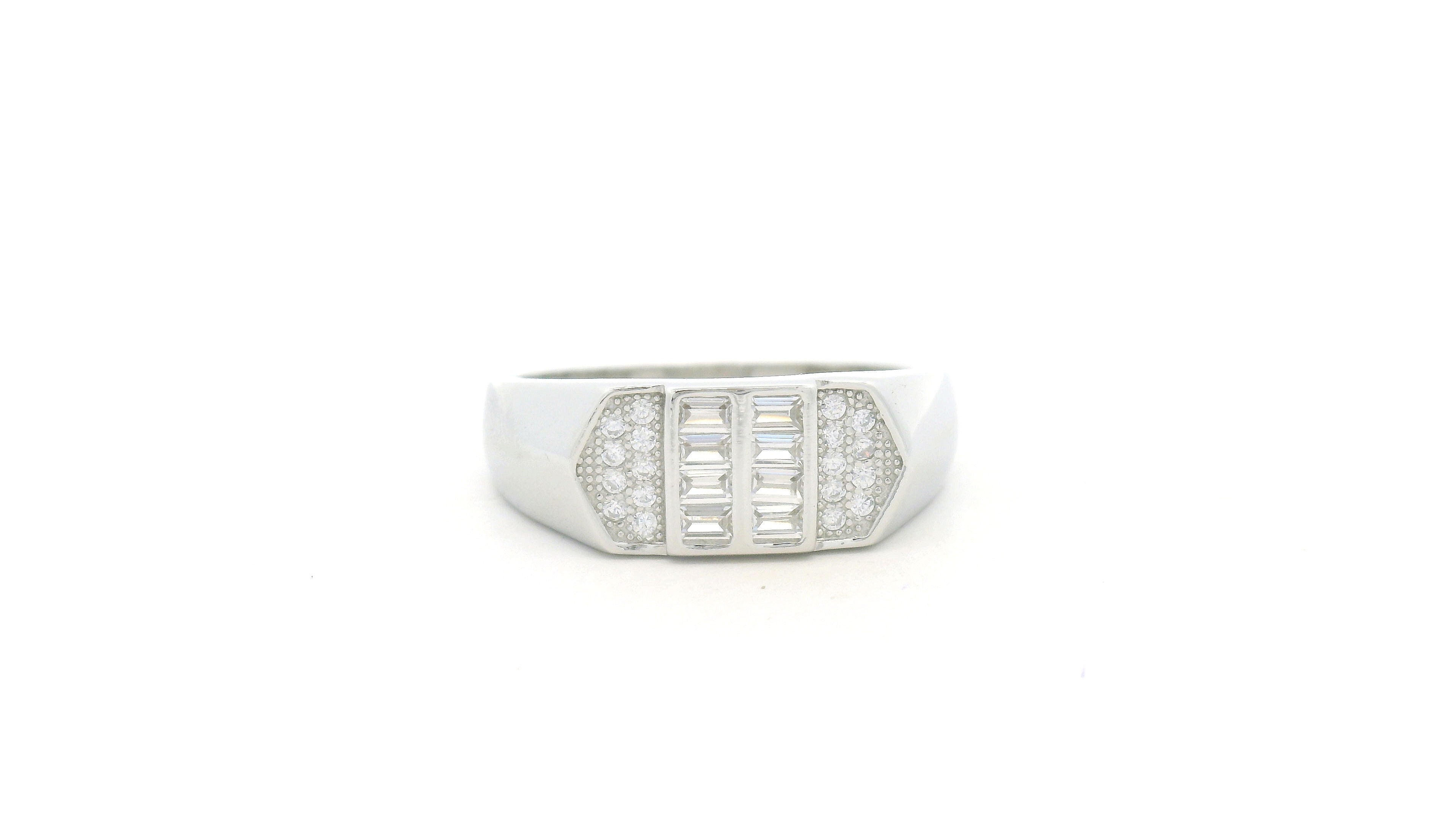 Silver Statement Ring for Men