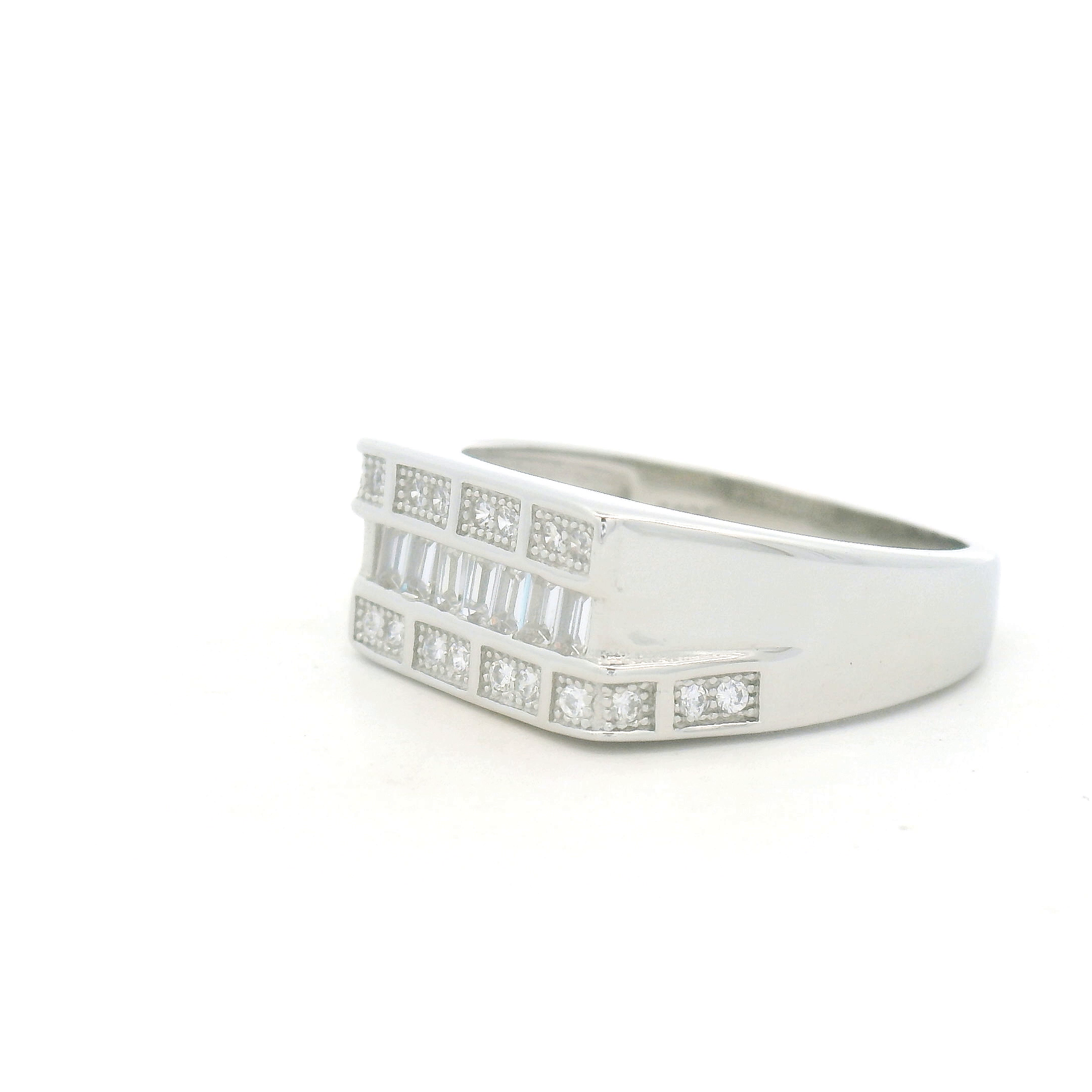 925 Silver Diamond Ring for Men
