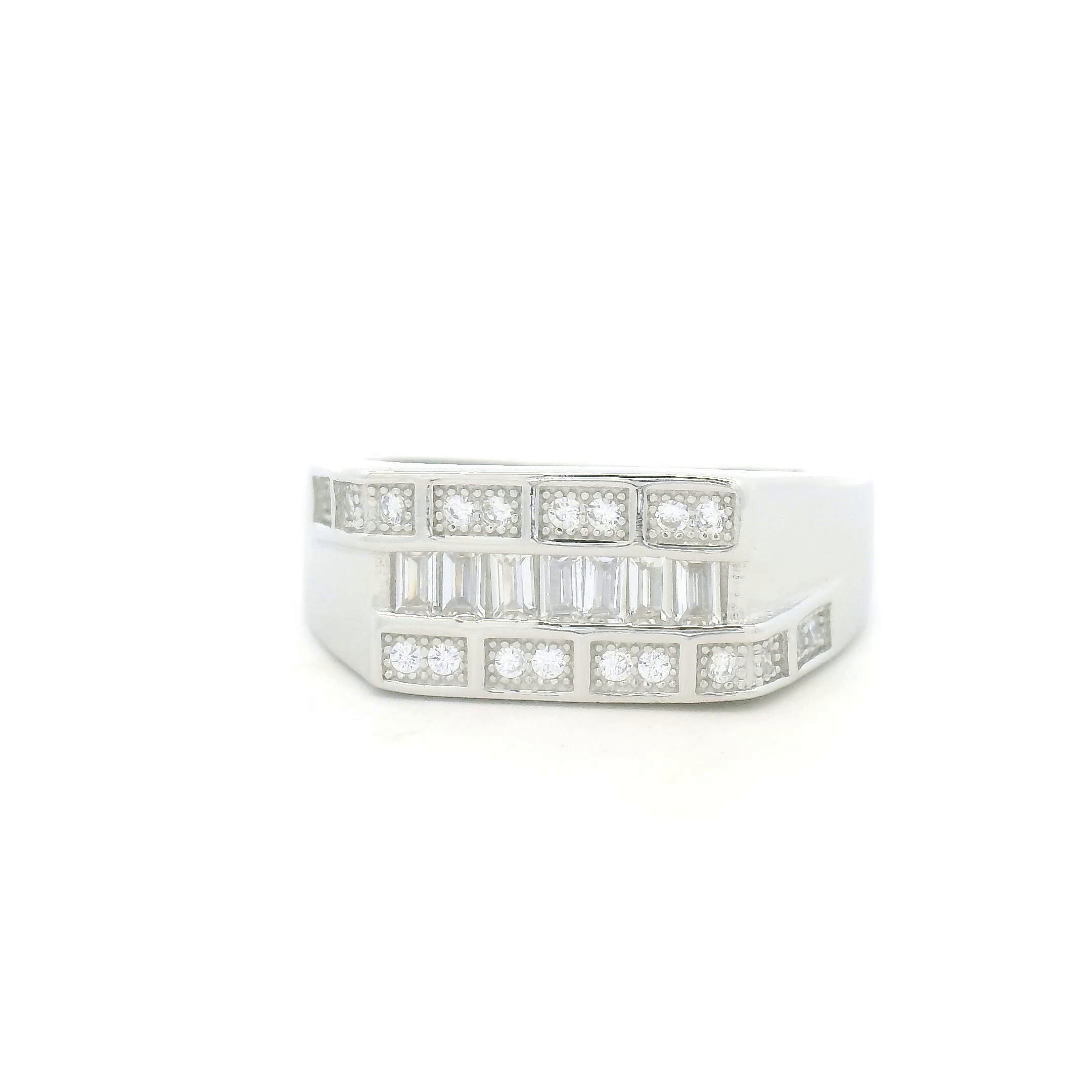 925 Silver Diamond Ring for Men