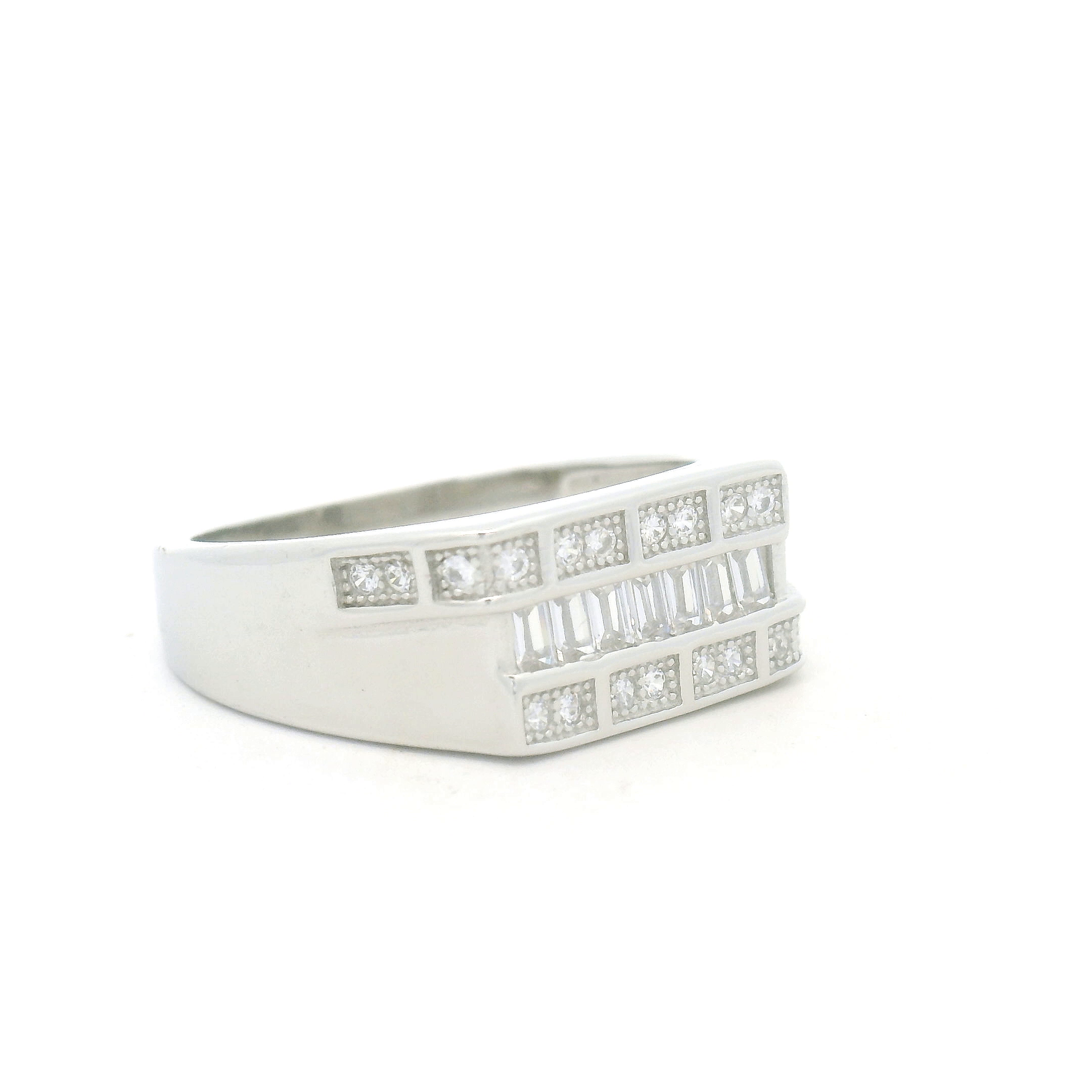 925 Silver Diamond Ring for Men