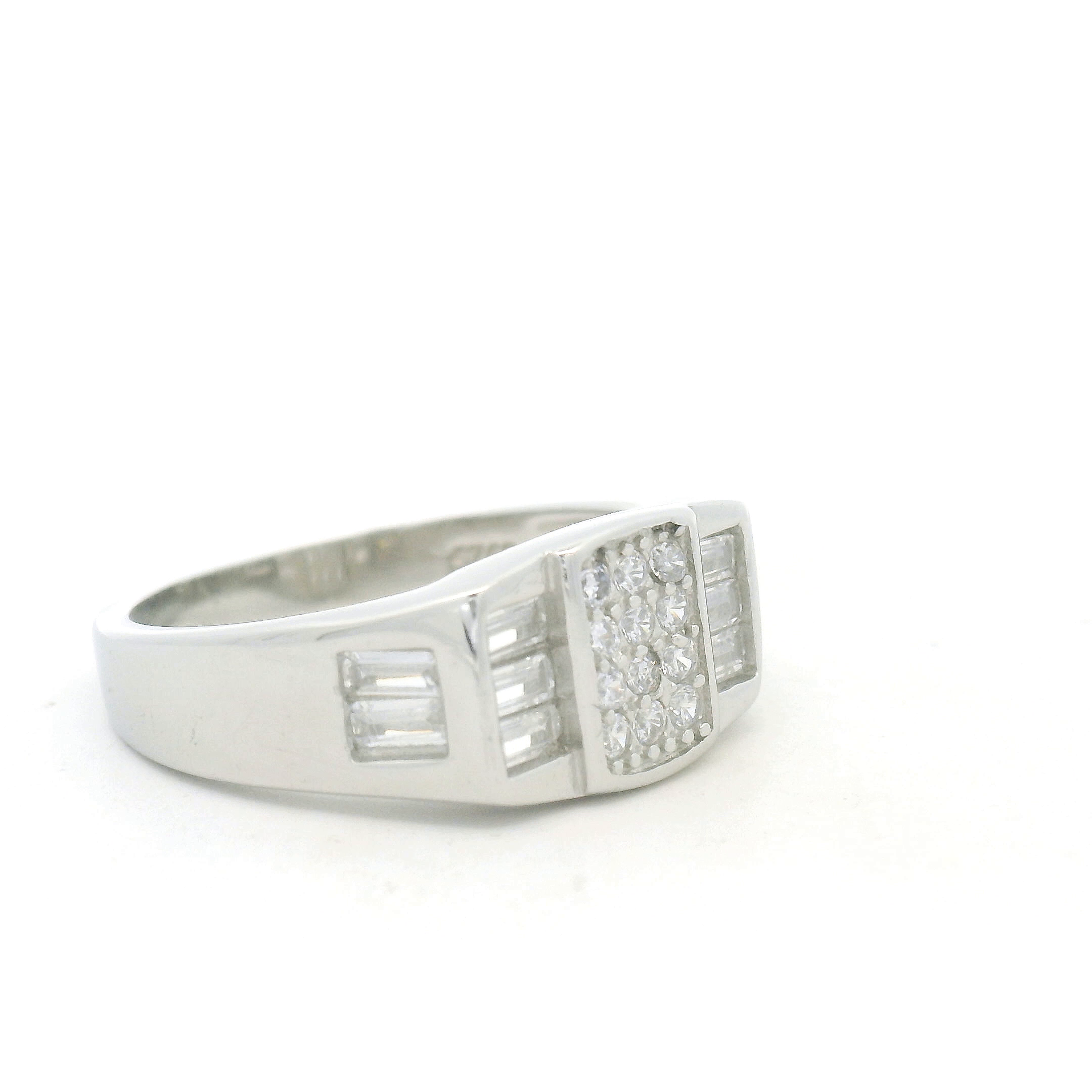 White Gold Diamond Ring for Men