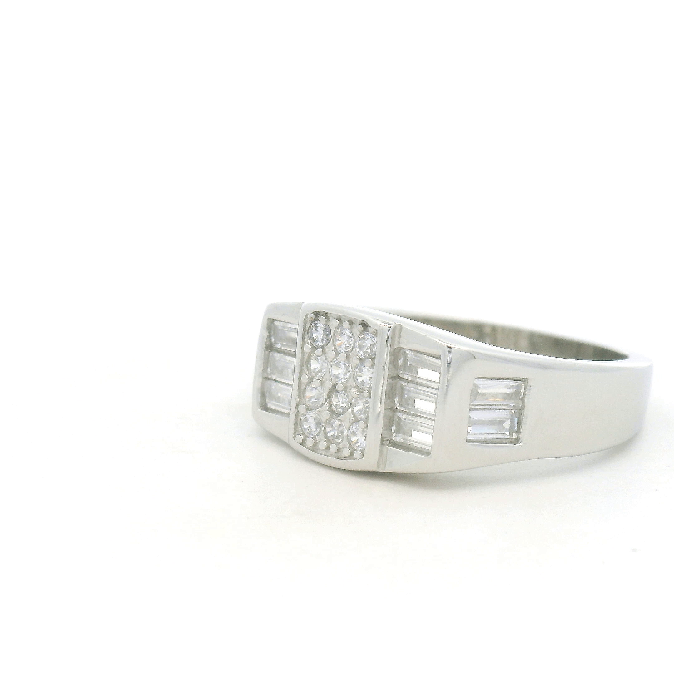 White Gold Diamond Ring for Men