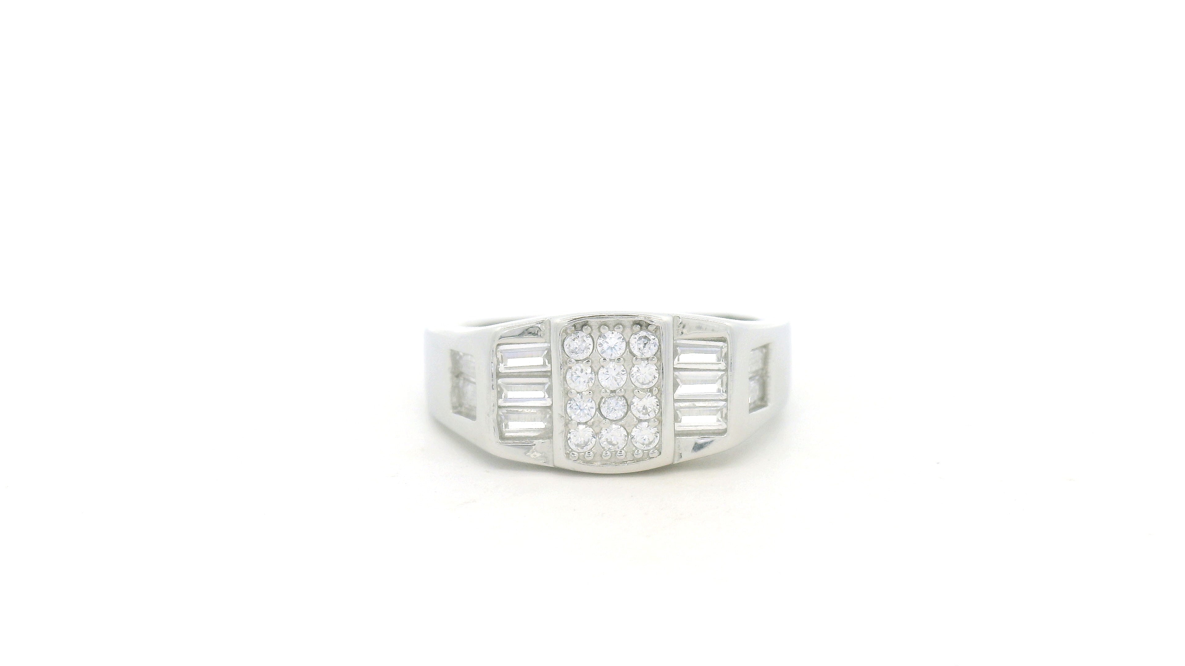 White Gold Diamond Ring for Men