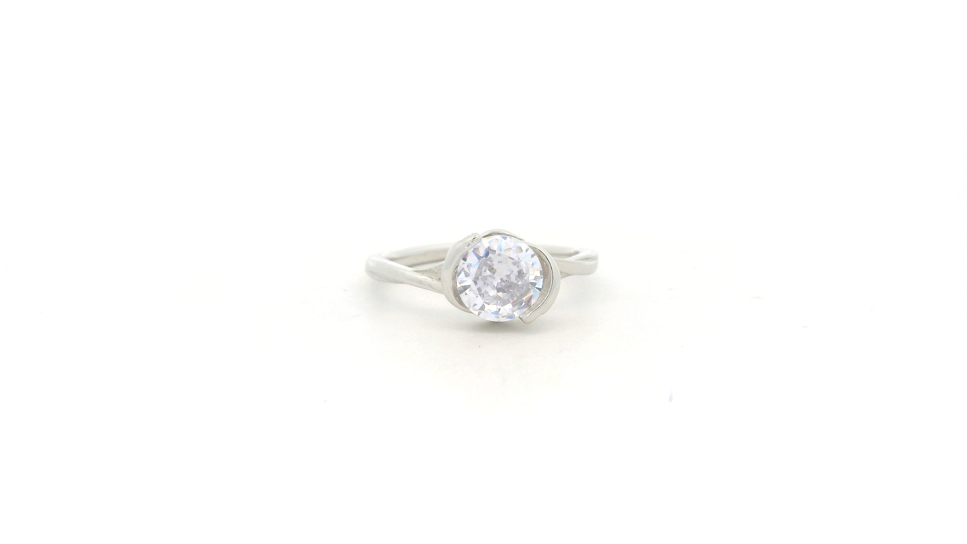 Oval Diamond Ring with Gemstone